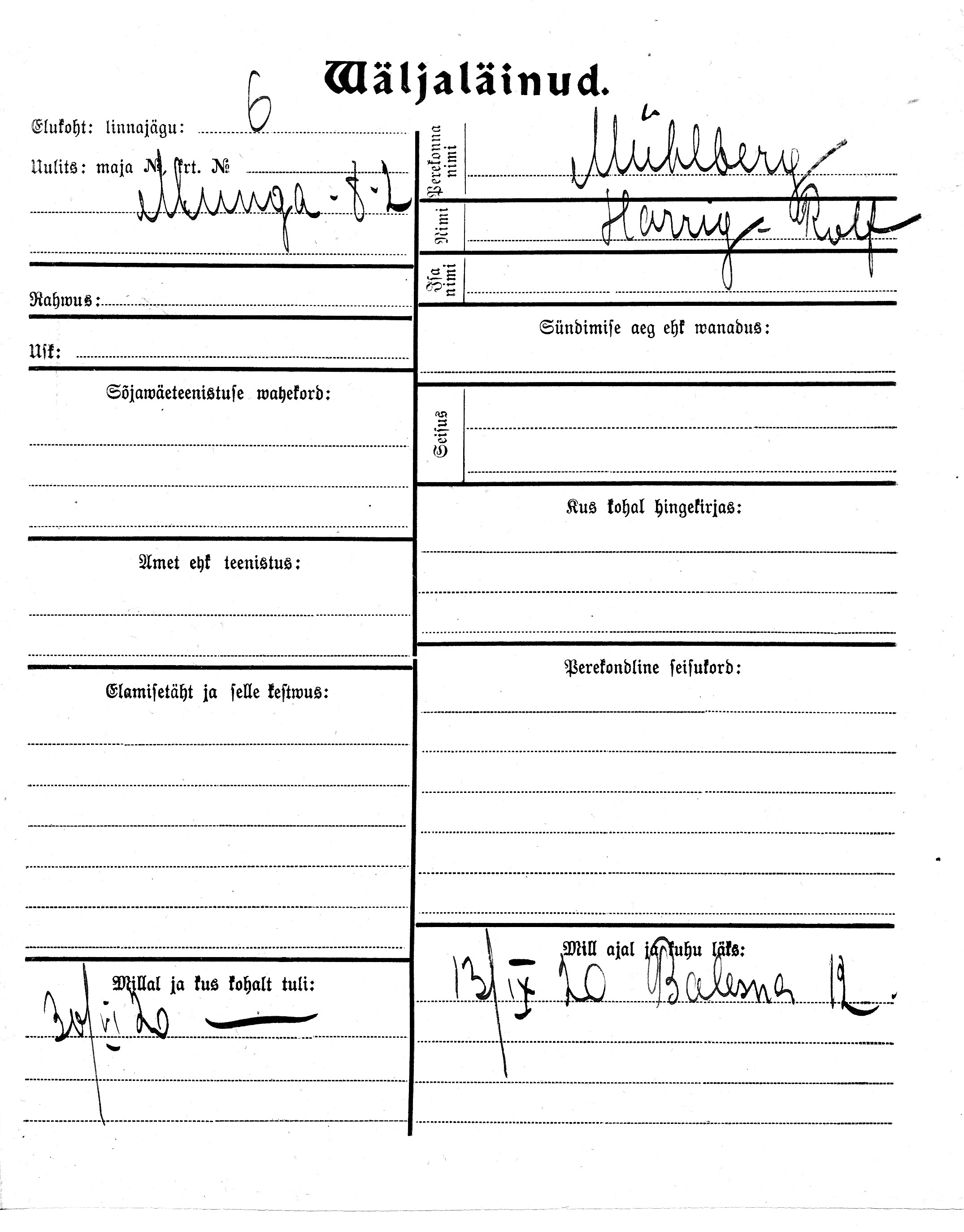 Mühlberg, Harriy, Rolf