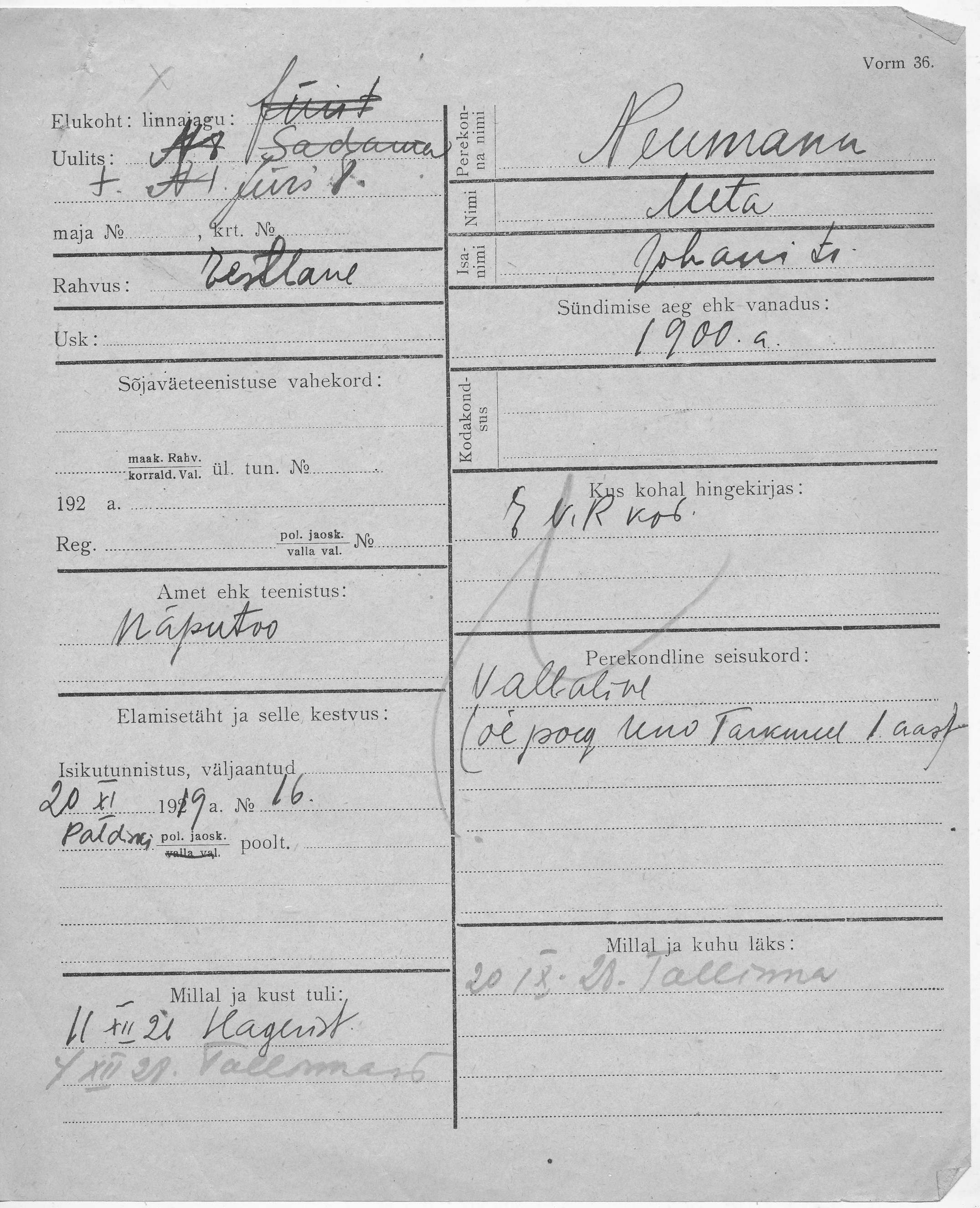 Neumann, Meta, Johan