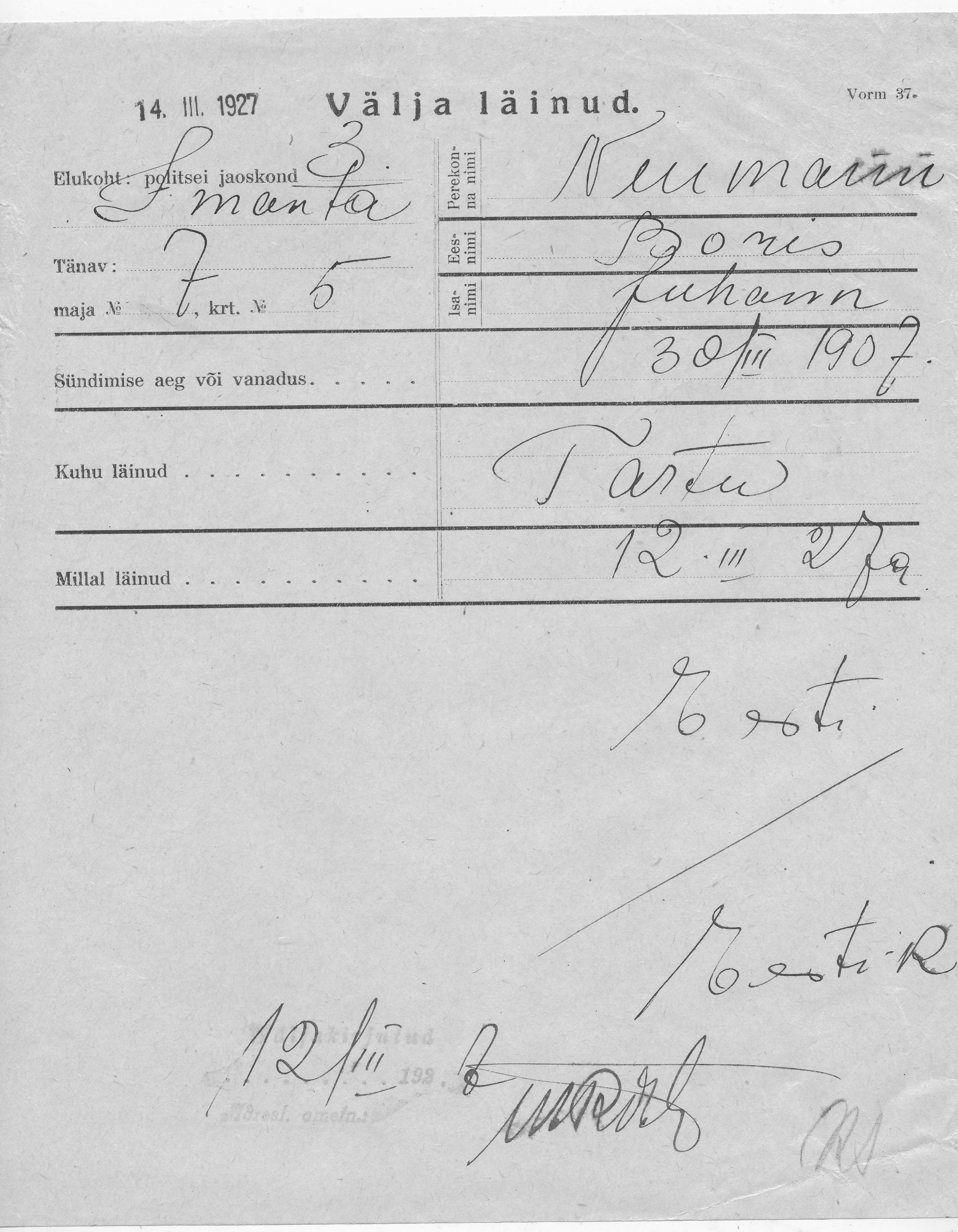 Neumann, Boris, Juhann