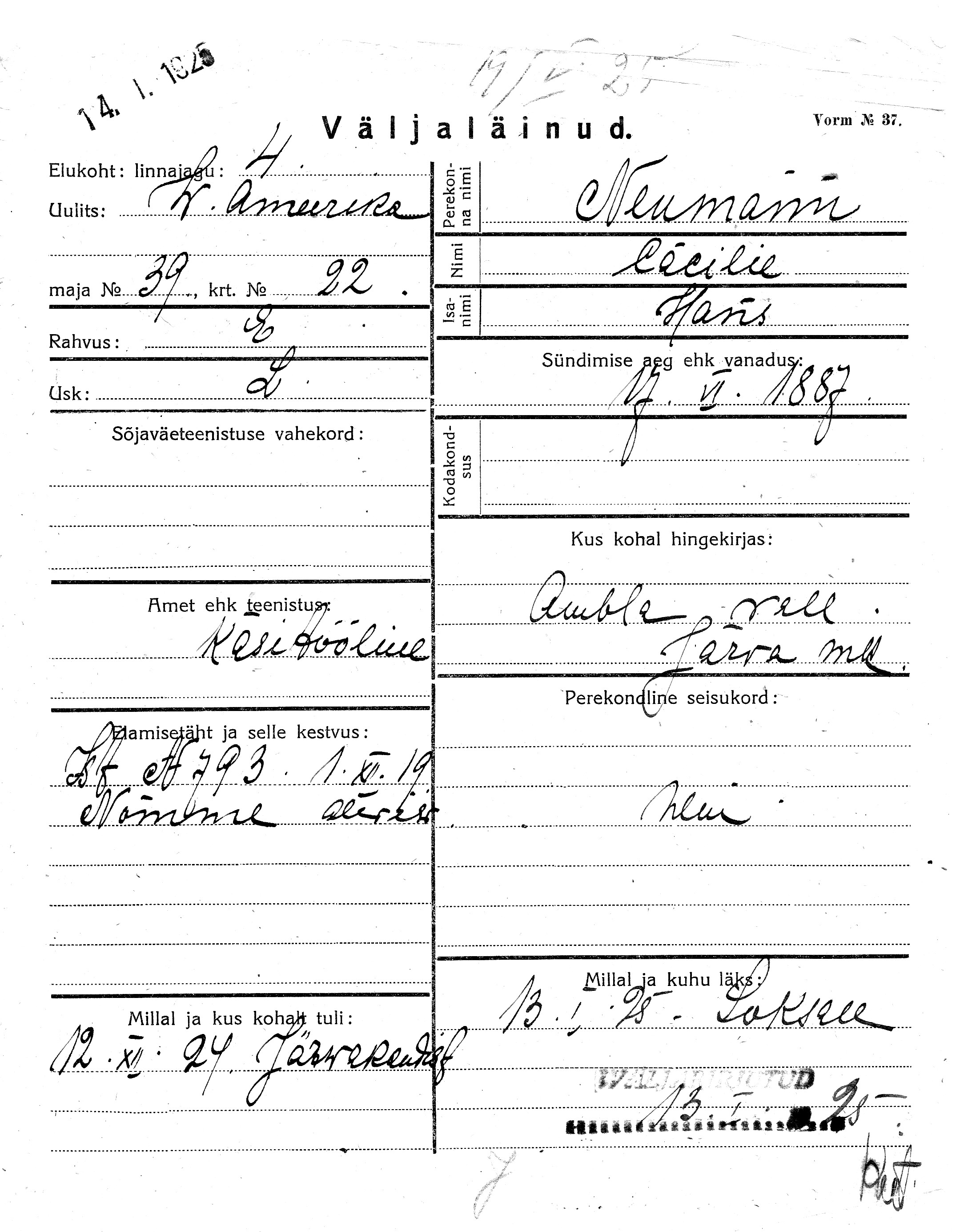 Neumann, Cäcilie, Hans