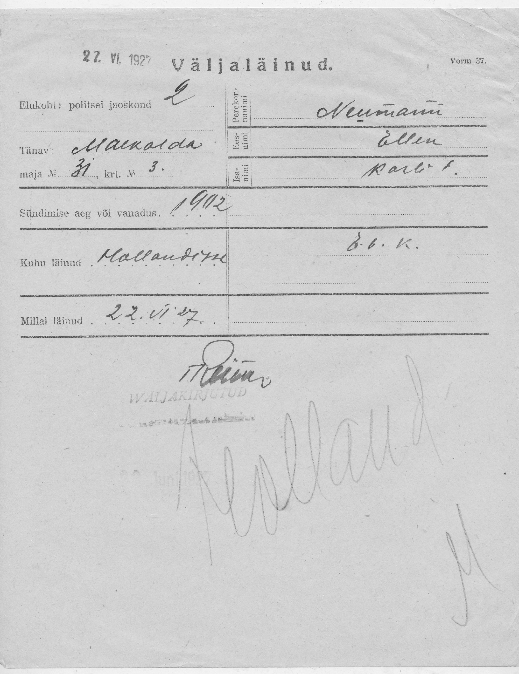 Neumann, Ellen, Karl