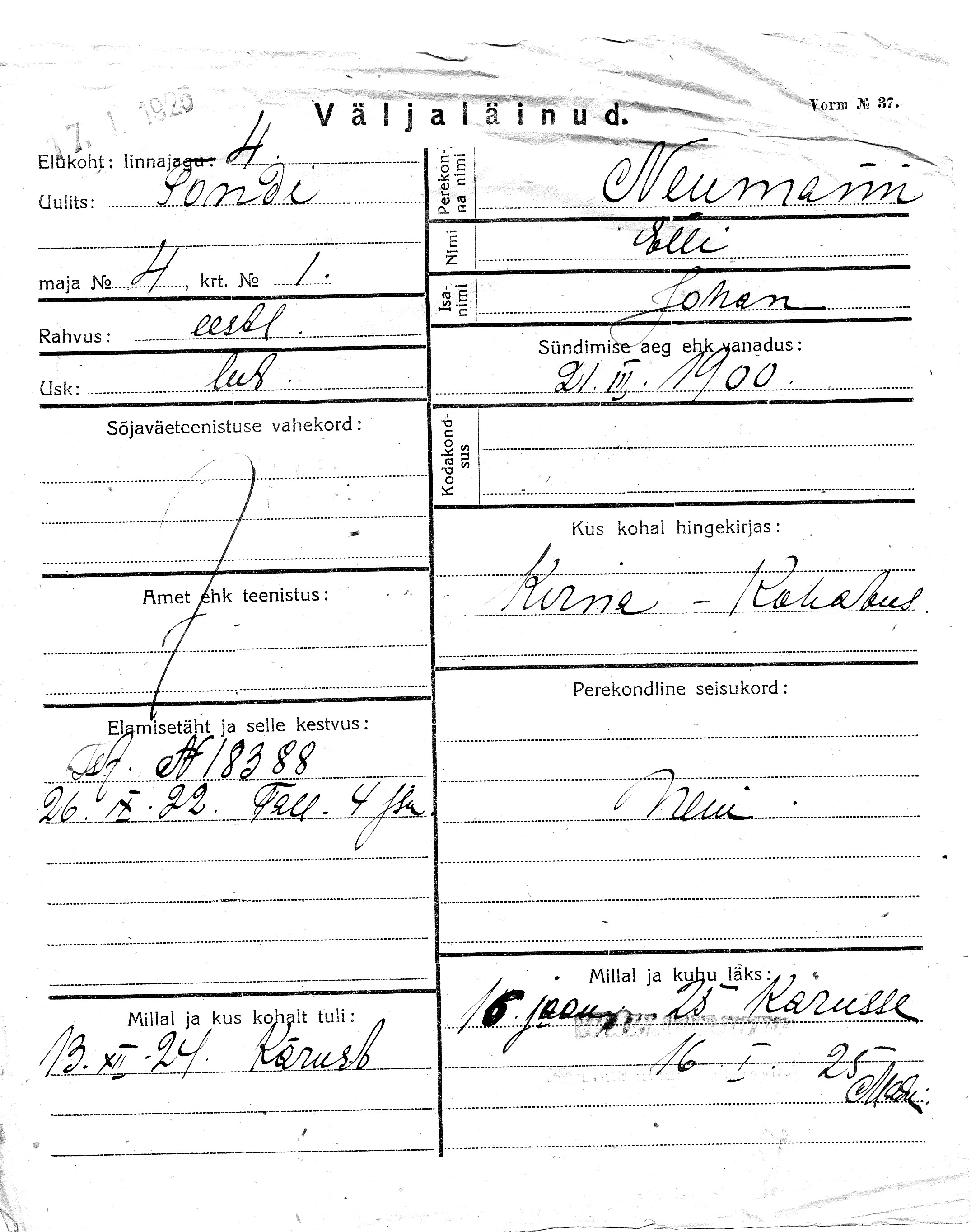 Neumann, Elli, Johan