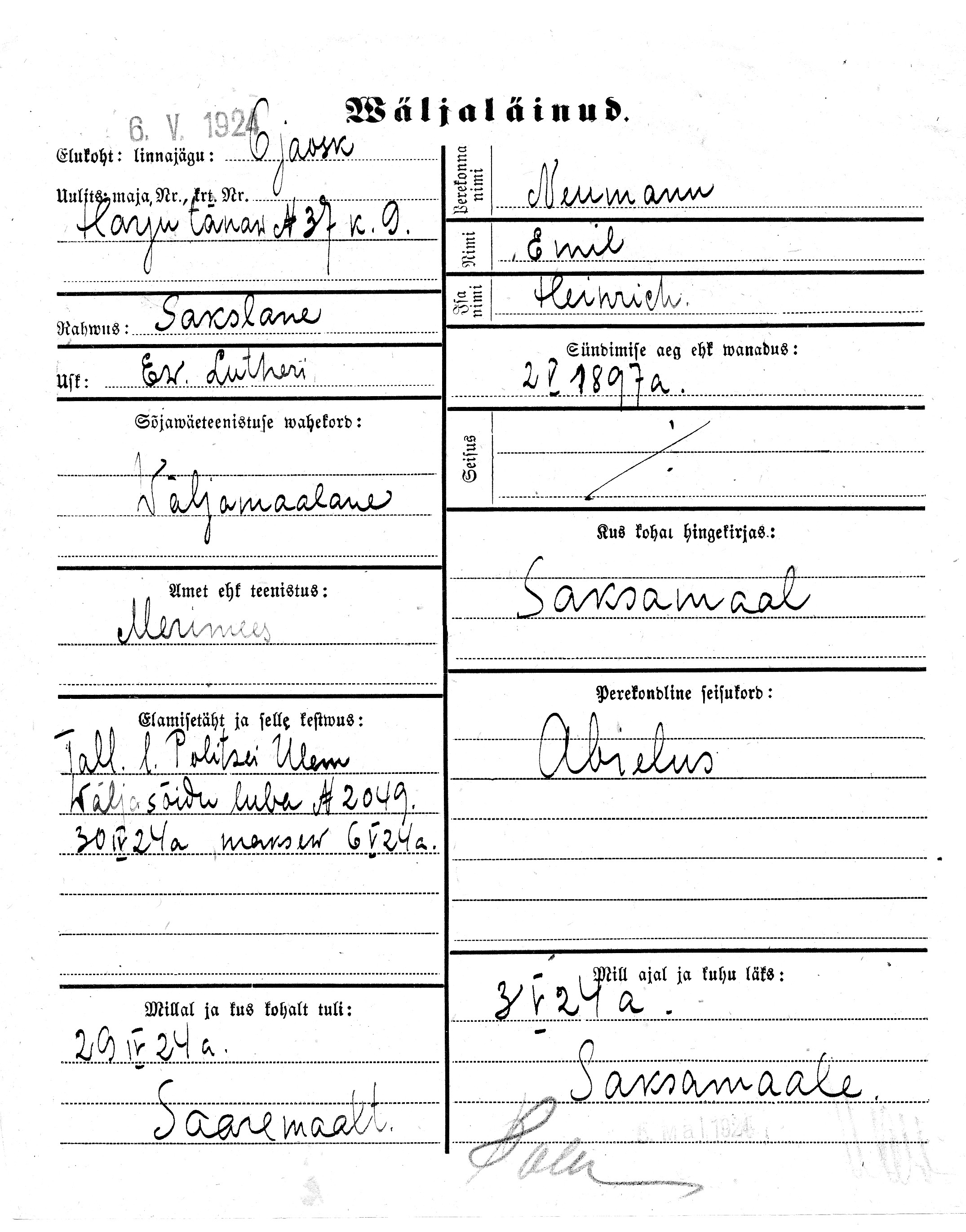 Neumann, Emil, Heinrich