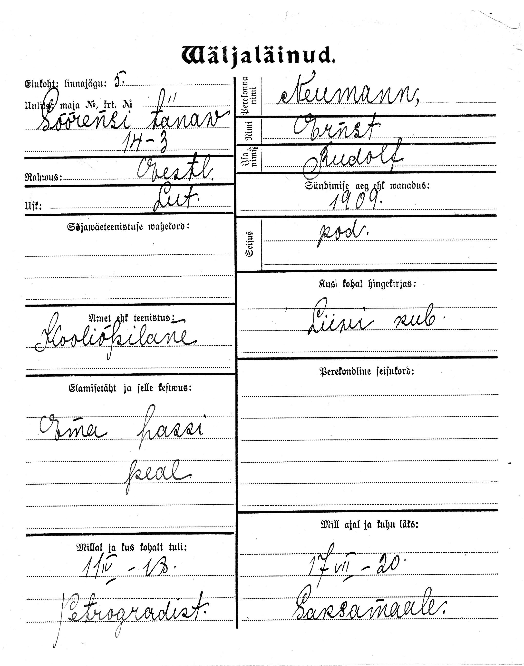 Neumann, Ernst, Rudolf