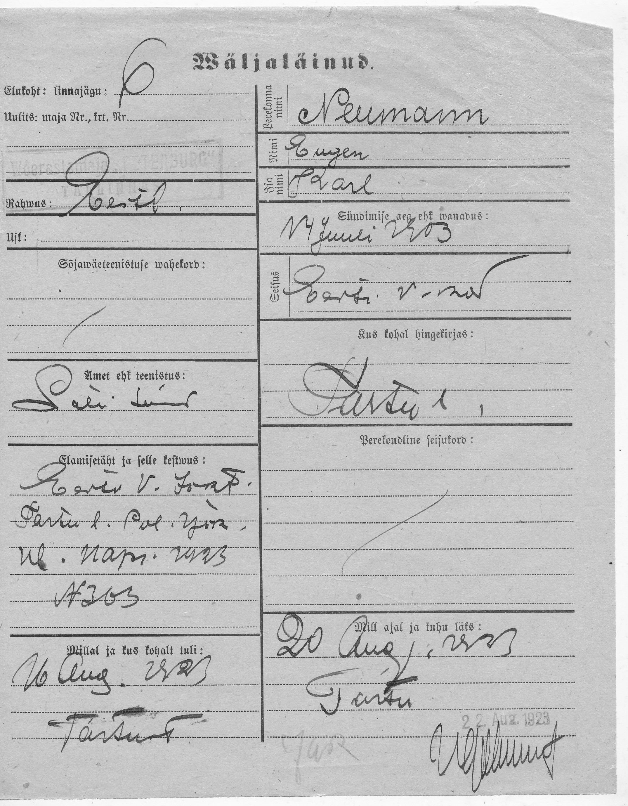 Neumann, Eugen, Karl