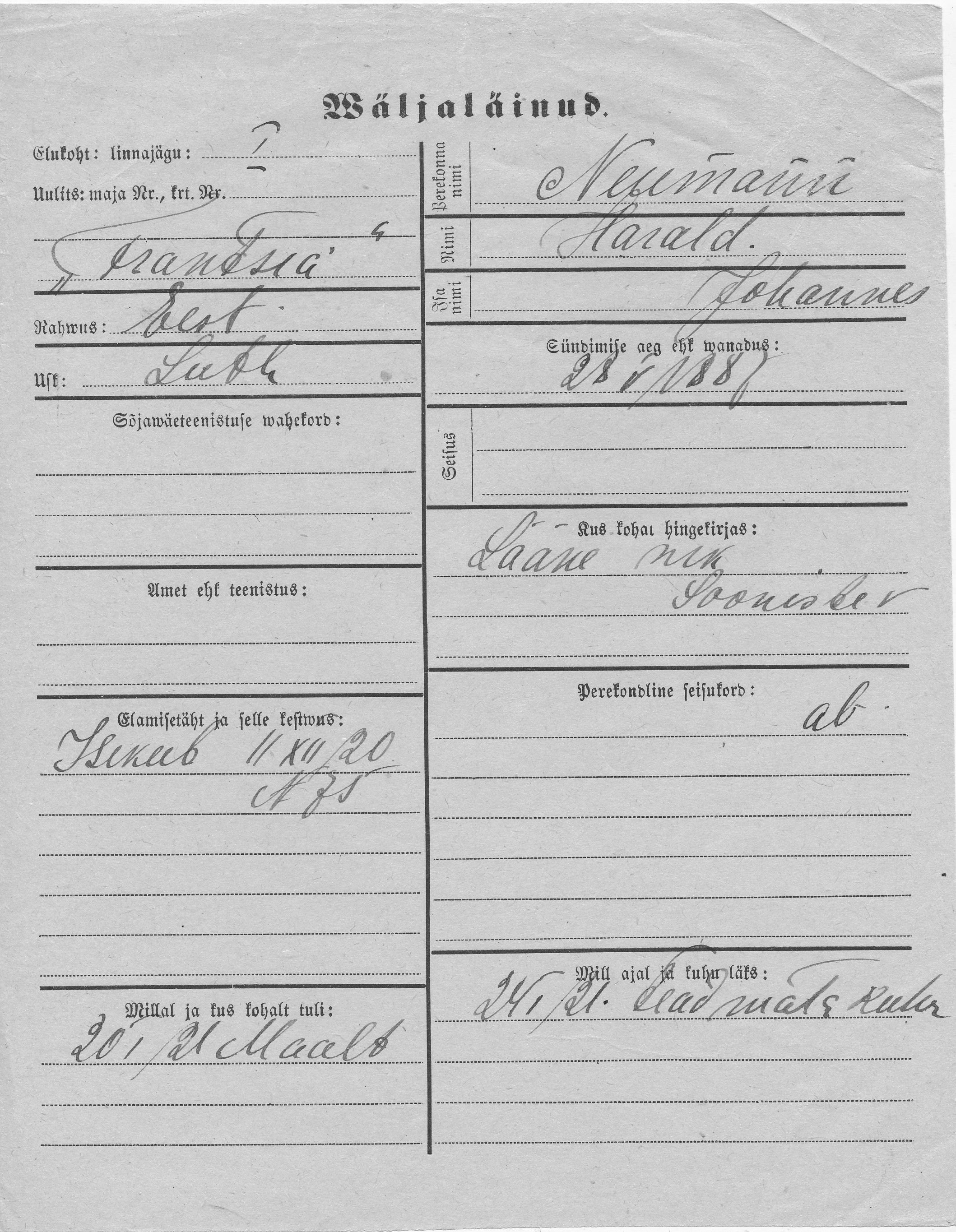 Neumann, Harald, Johannes