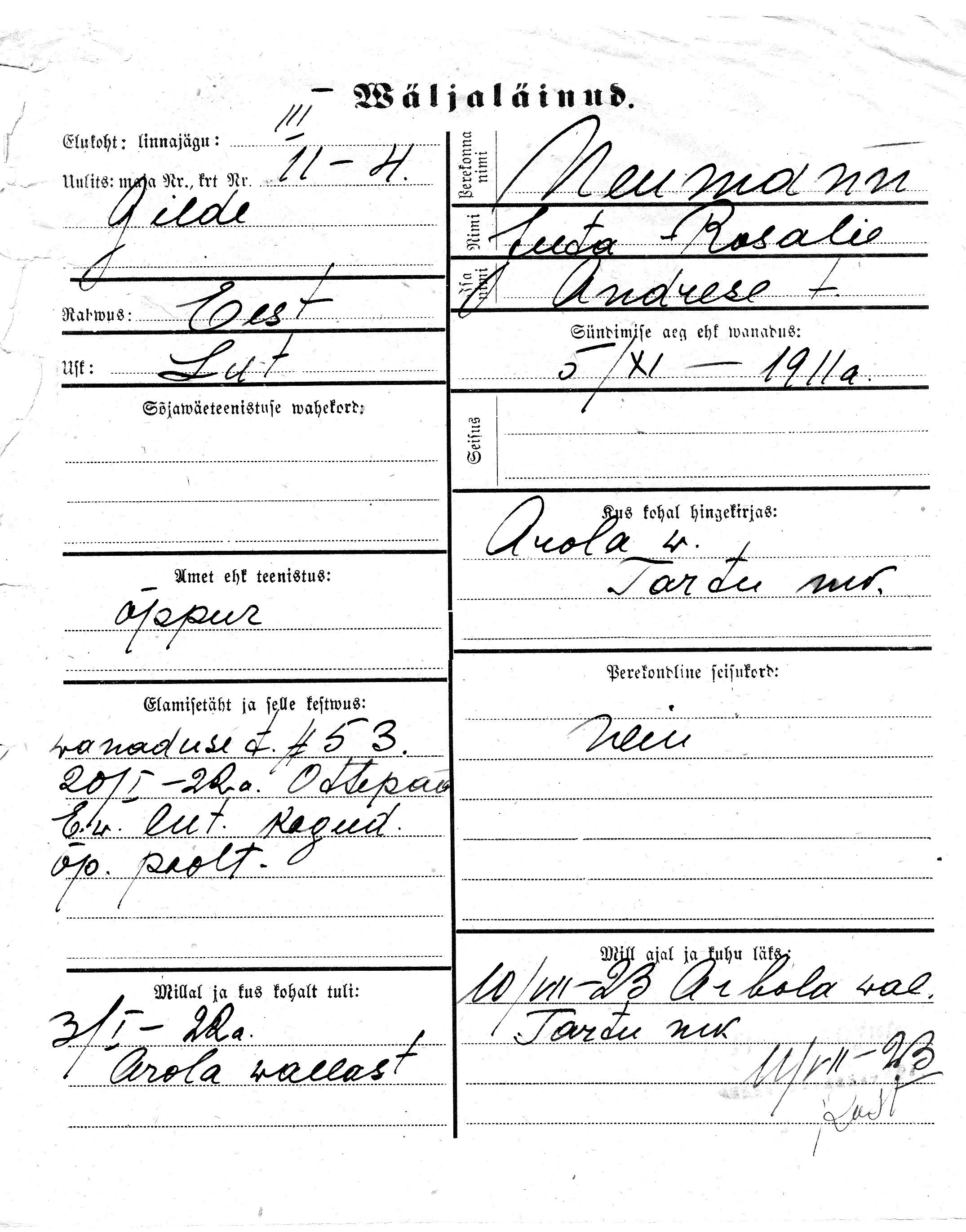 Neumann, Juta-Rosalie, Andres