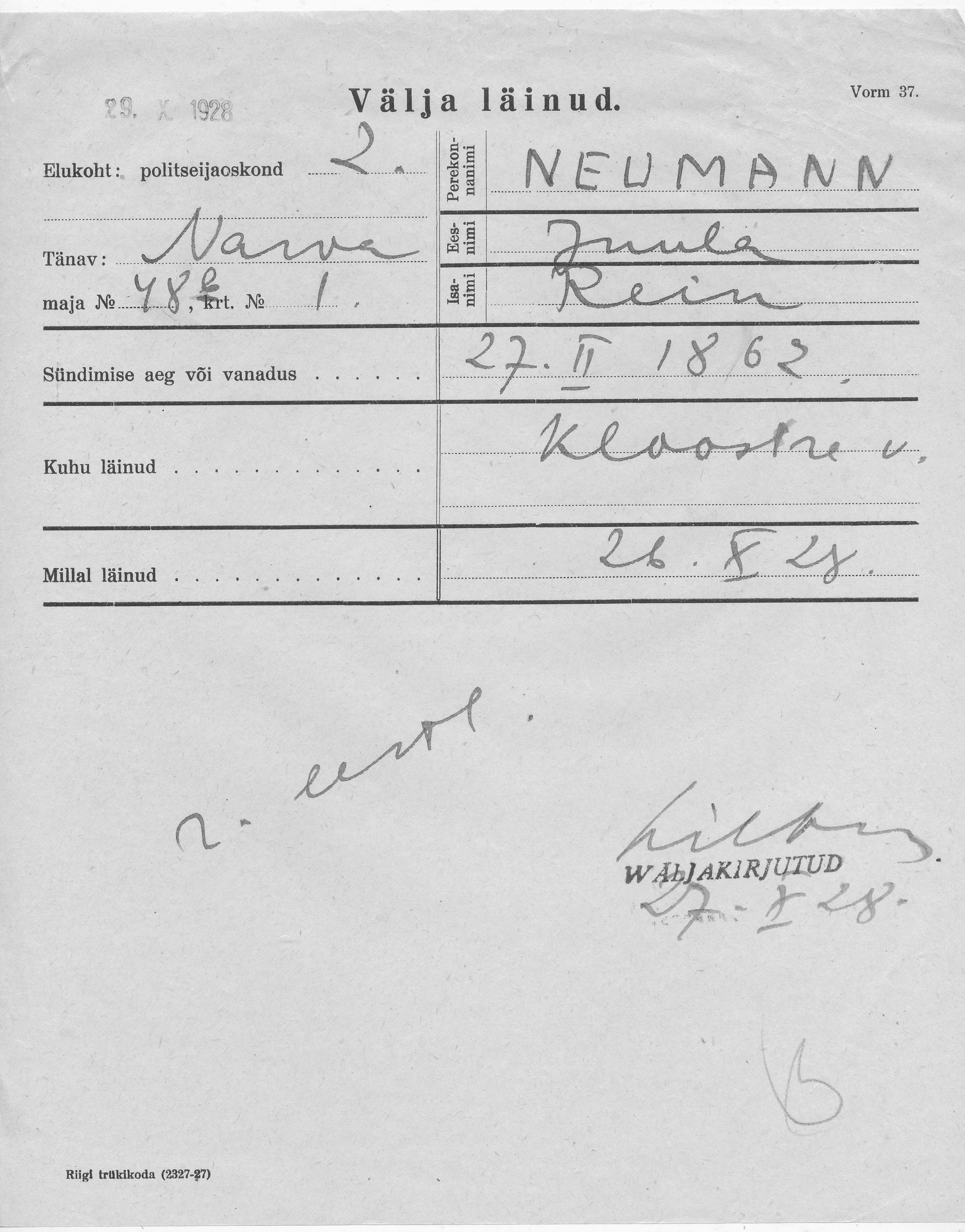 Neumann, Juula, Rein