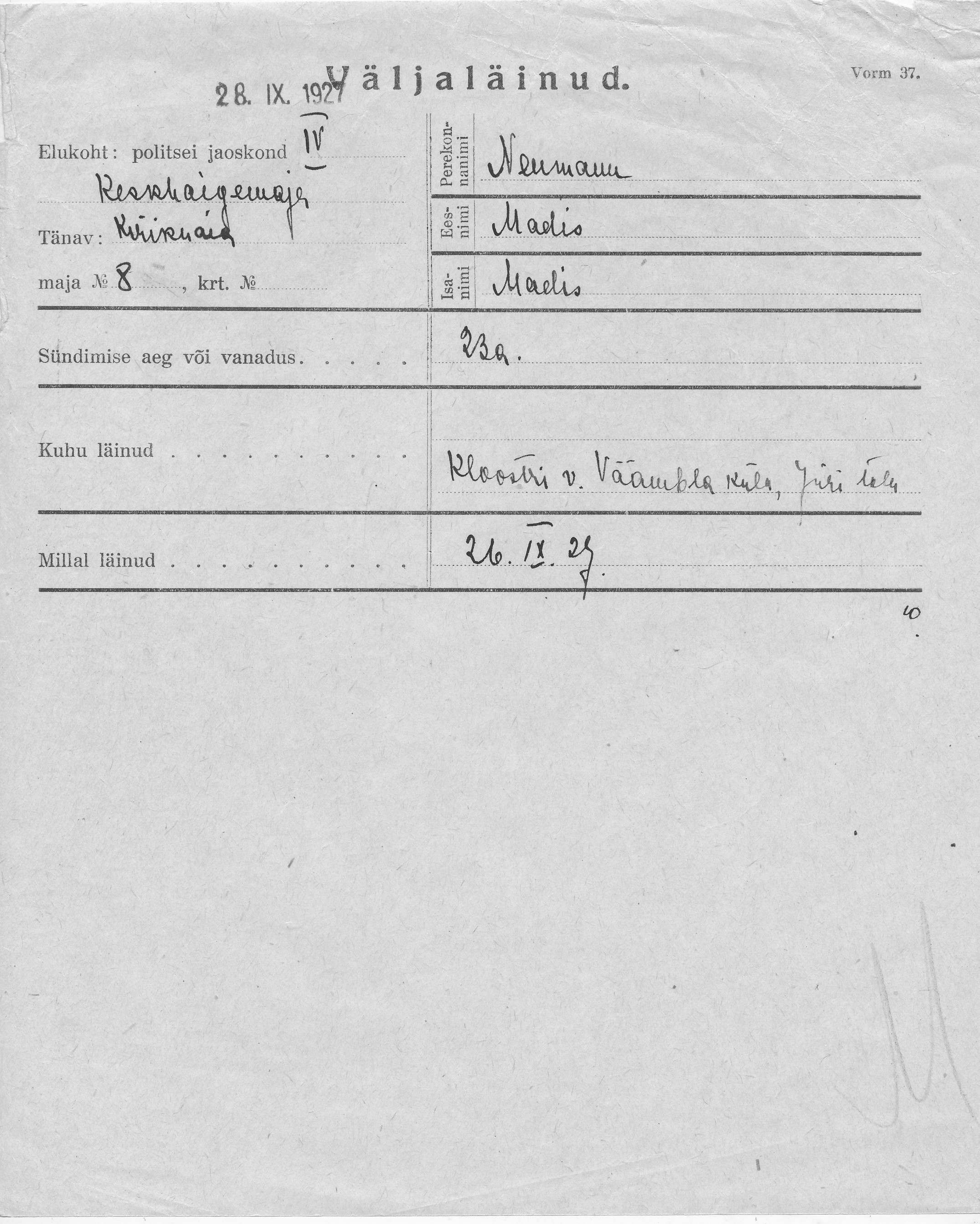 Neumann, Madis, Madis