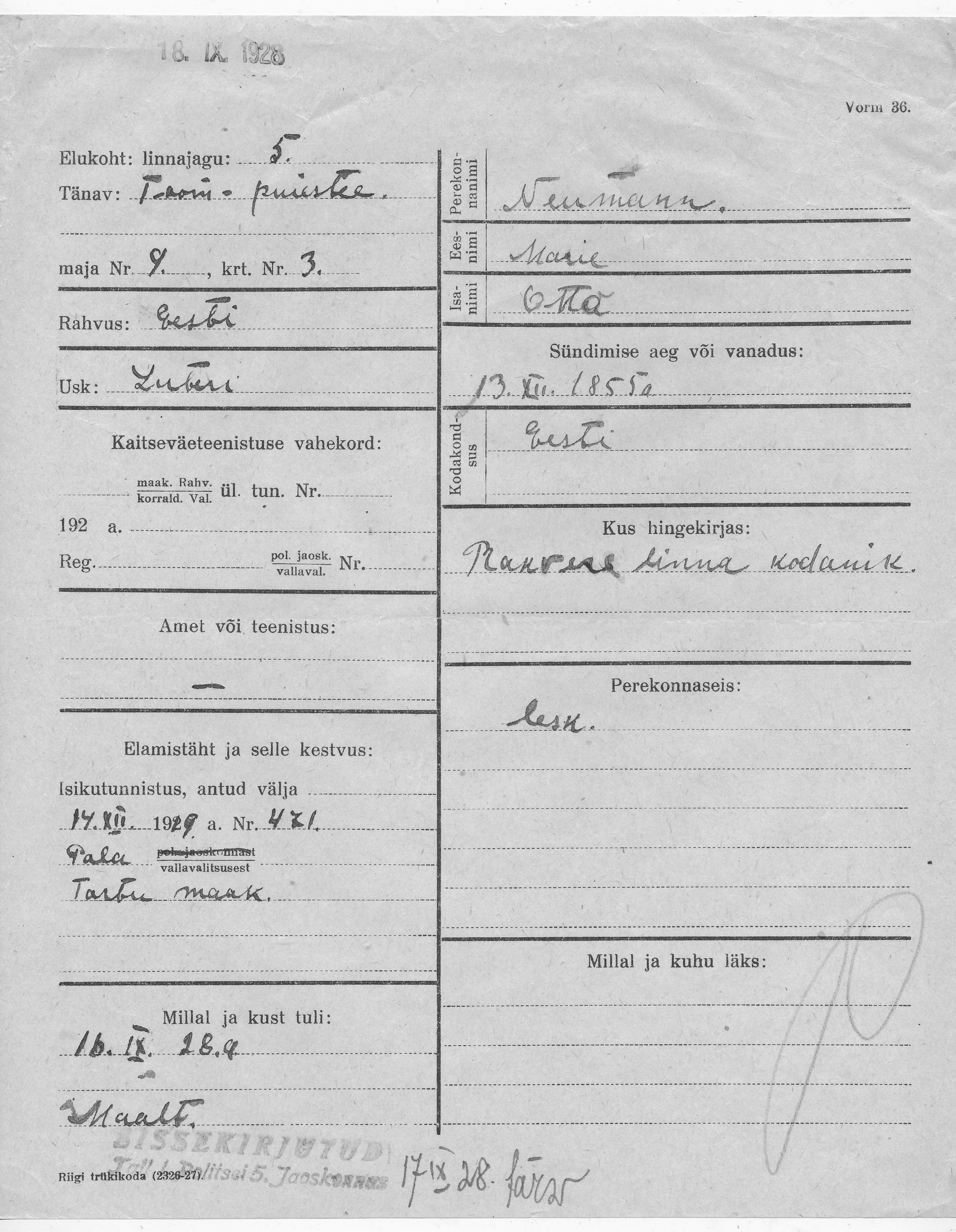 Neumann, Marie, Otto