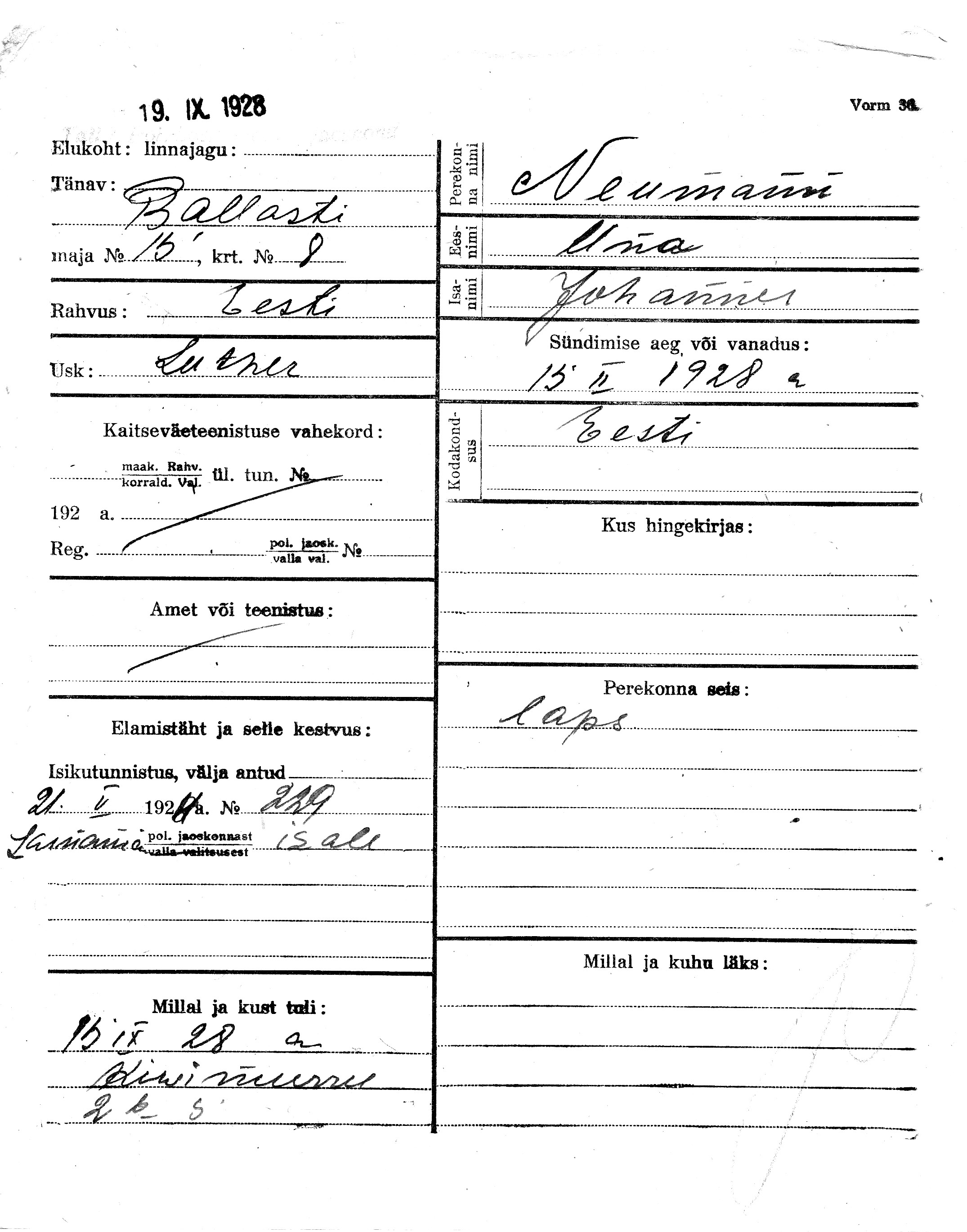 Neumann, Uno, Johannes