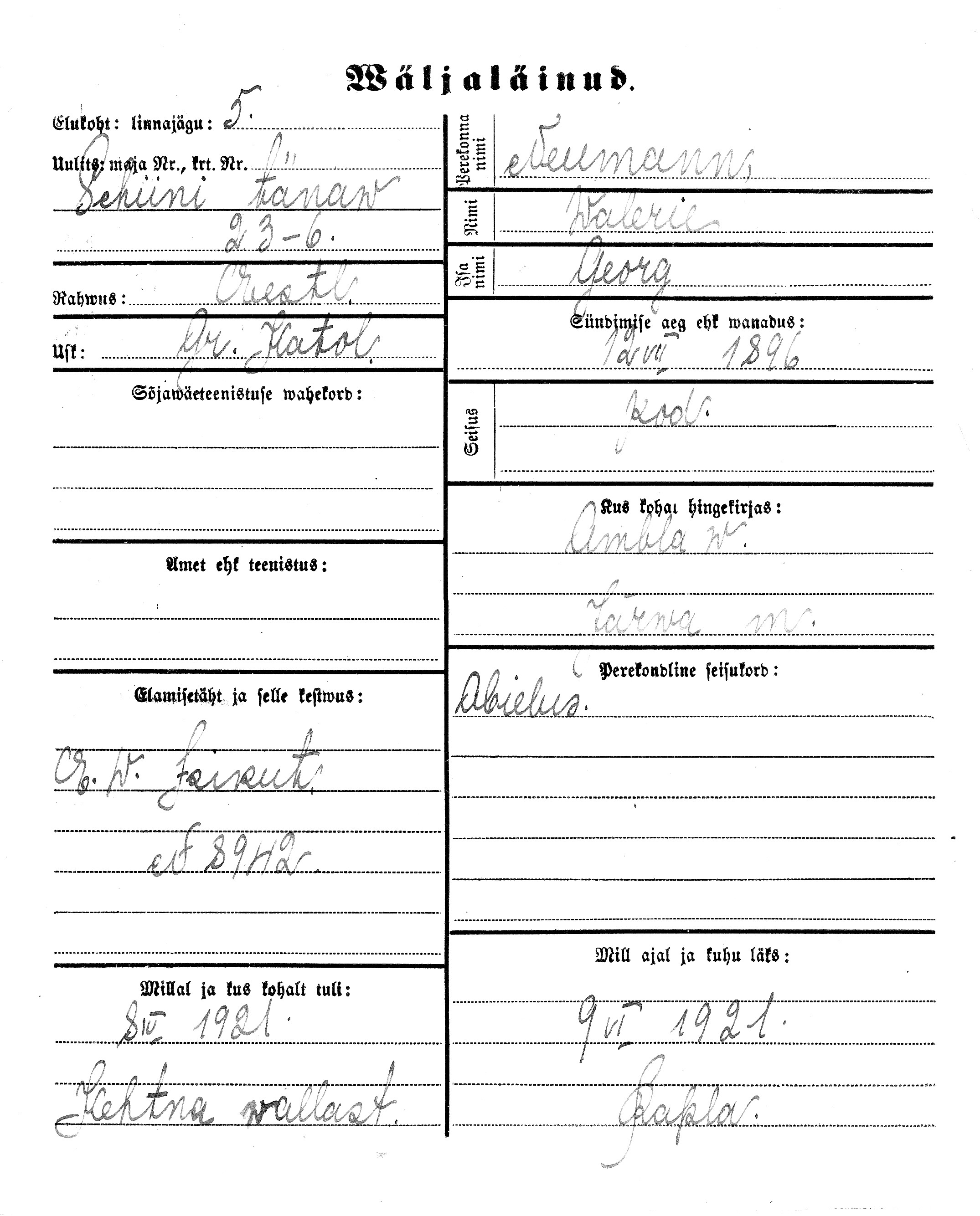 Neumann, Walerie, Georg