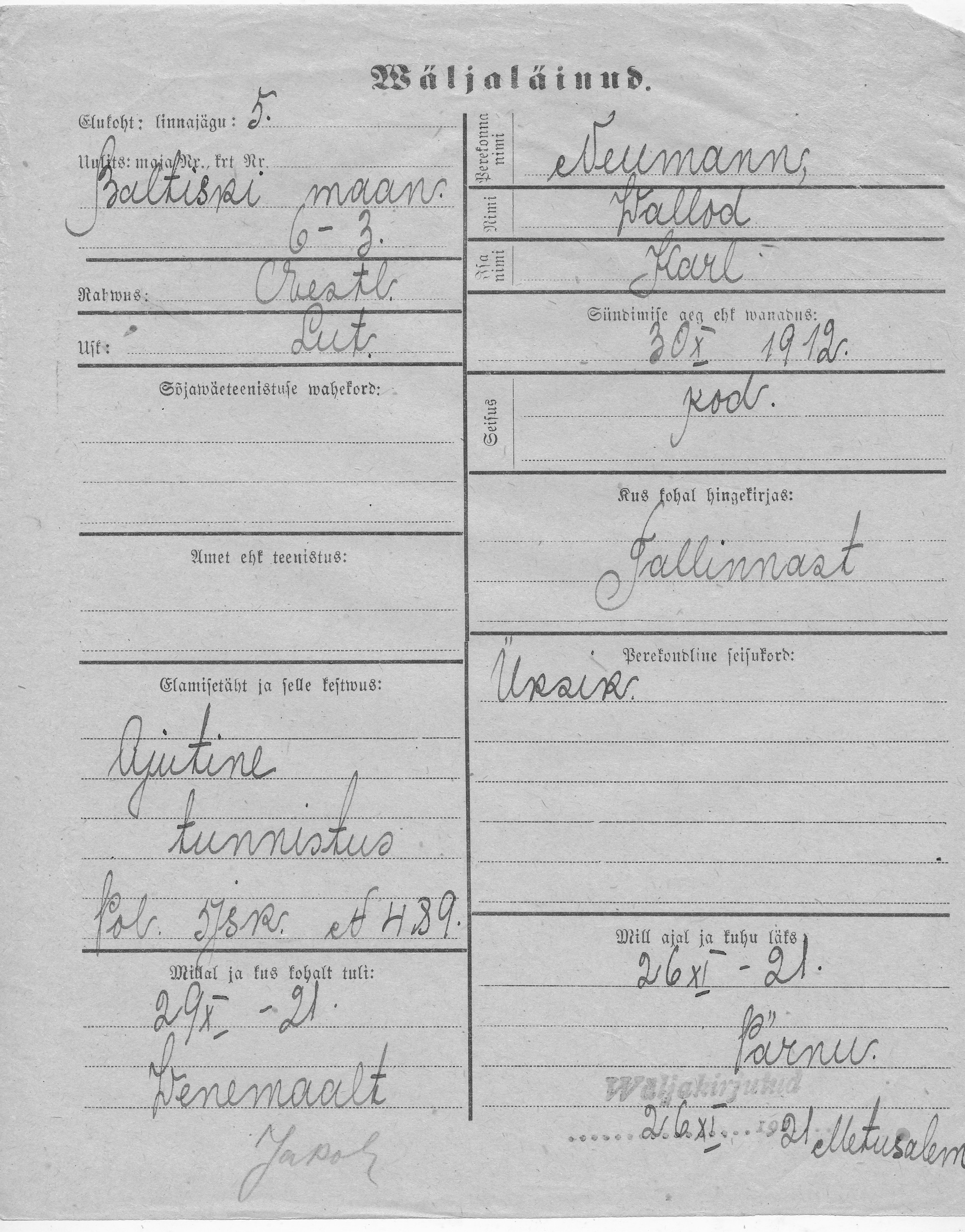 Neumann, Wallod, Karl