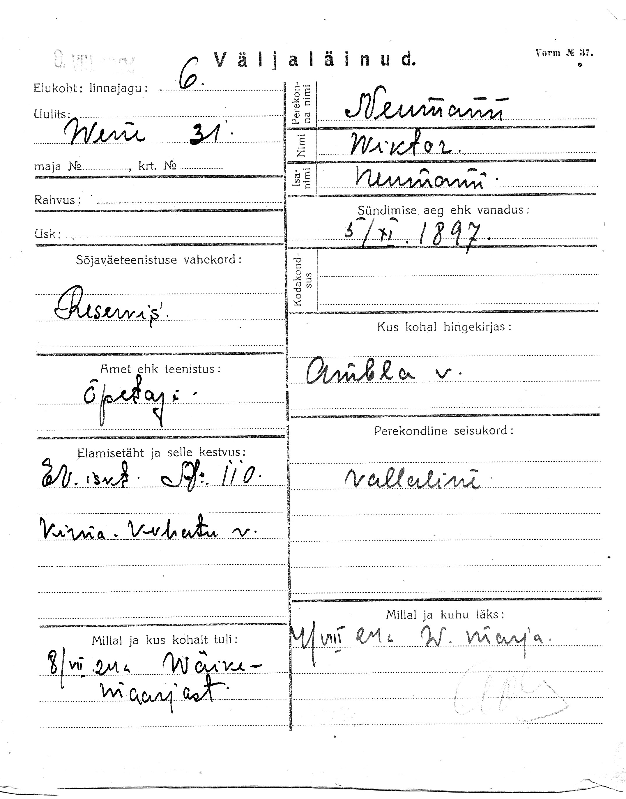 Neumann, Wiktor, Neumann