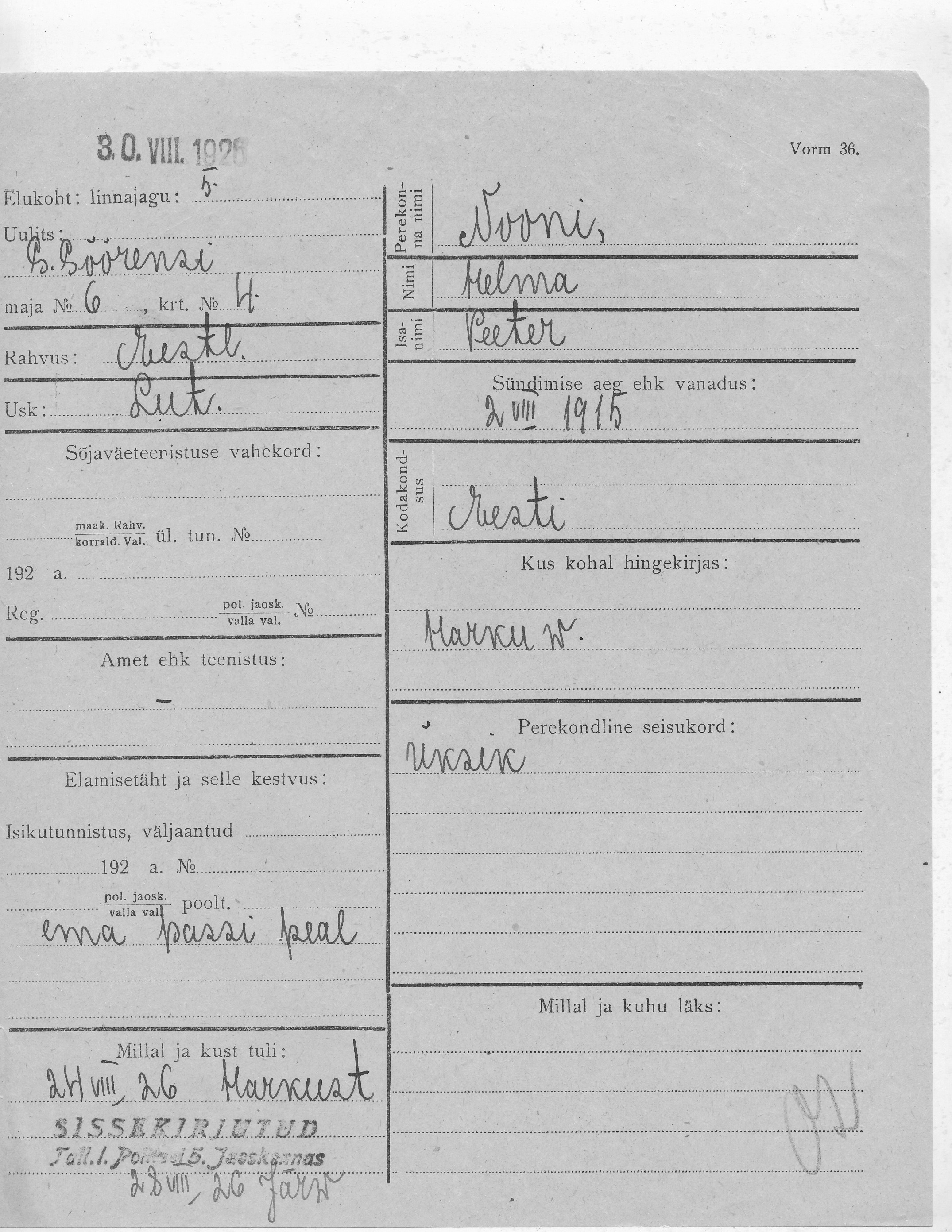 Nooni, Helma, Peeter