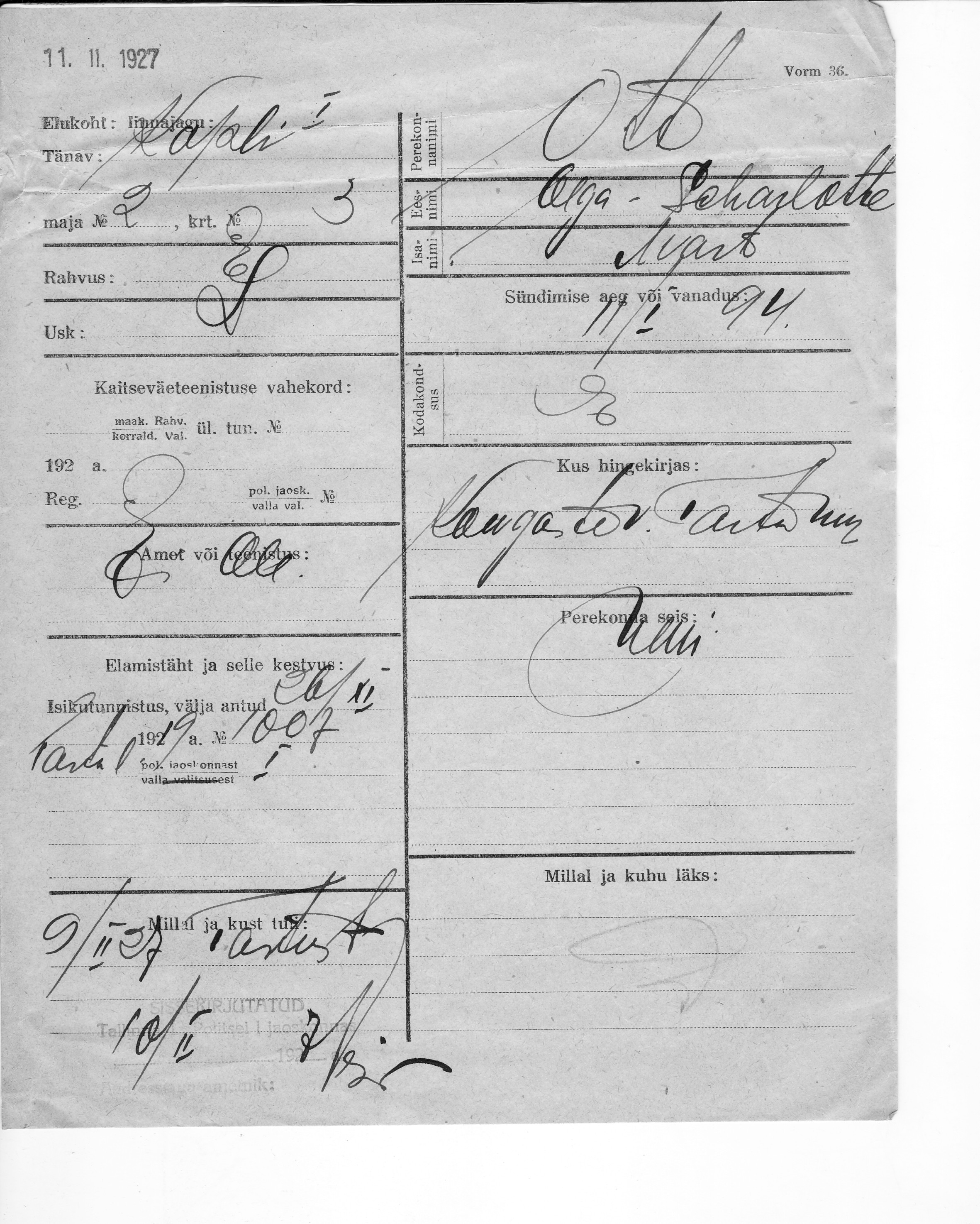 Ott, Olga-Scharlotte, Mart