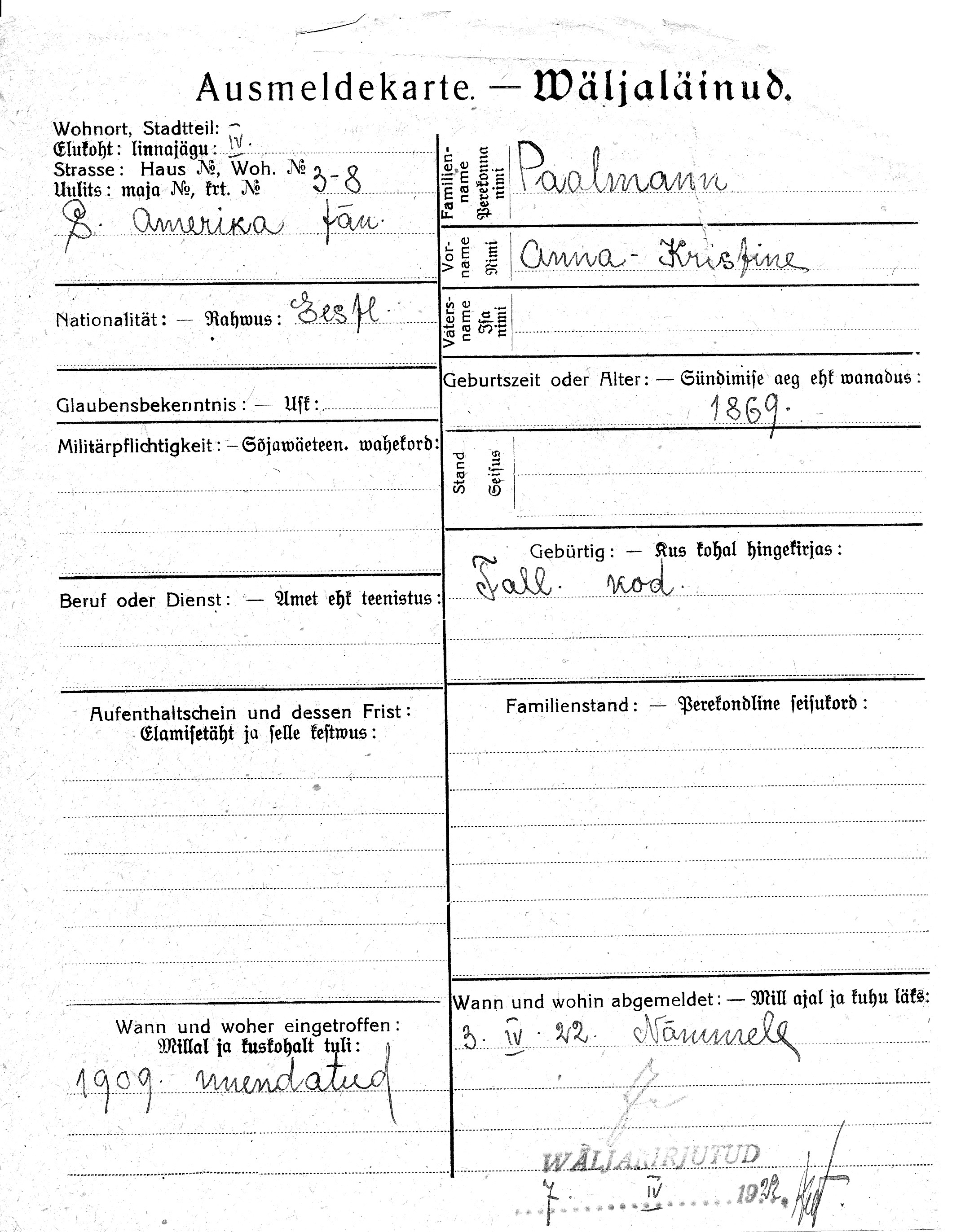 Paalmann, Anna-Kristine