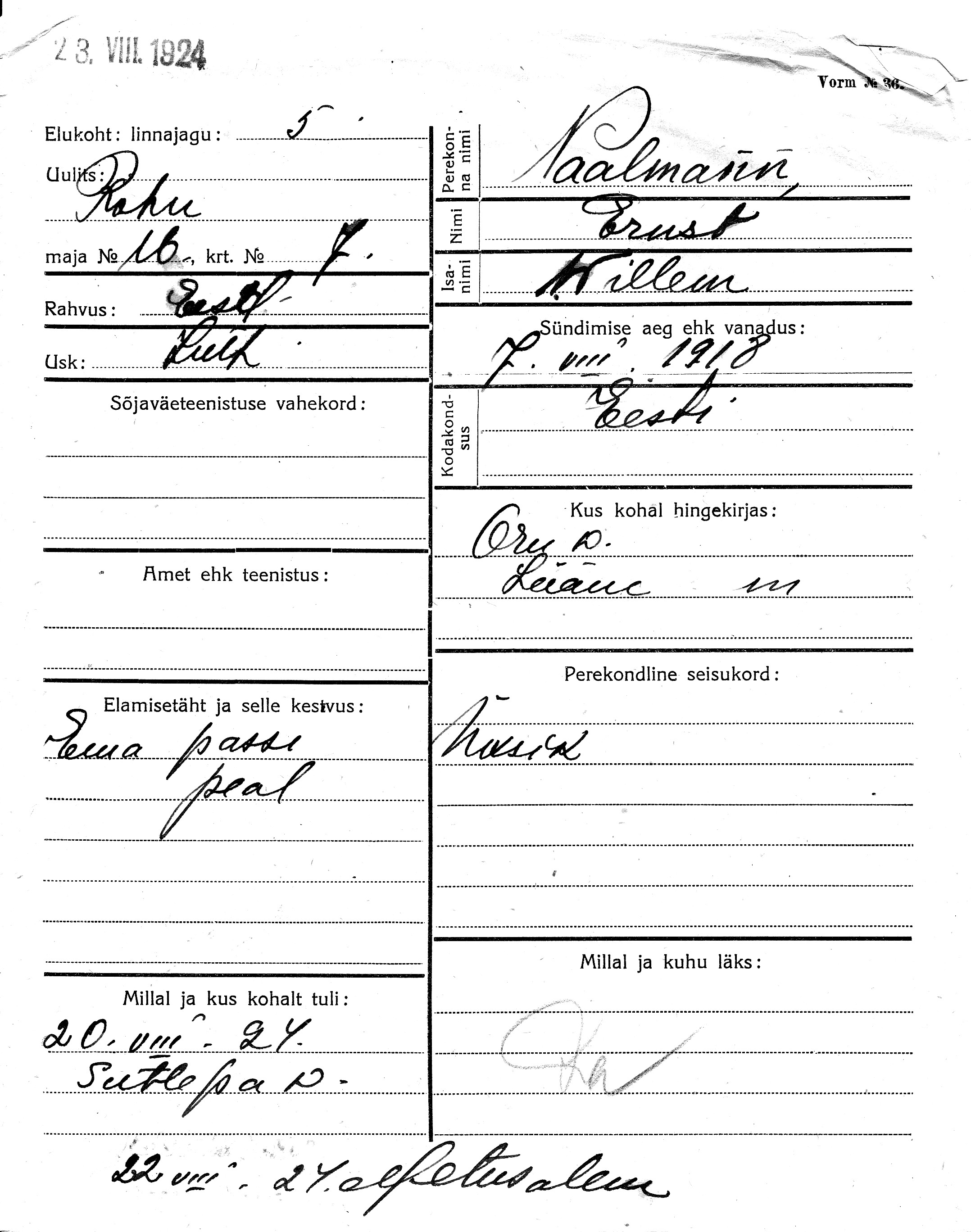 Paalmann, Ernst, Willem