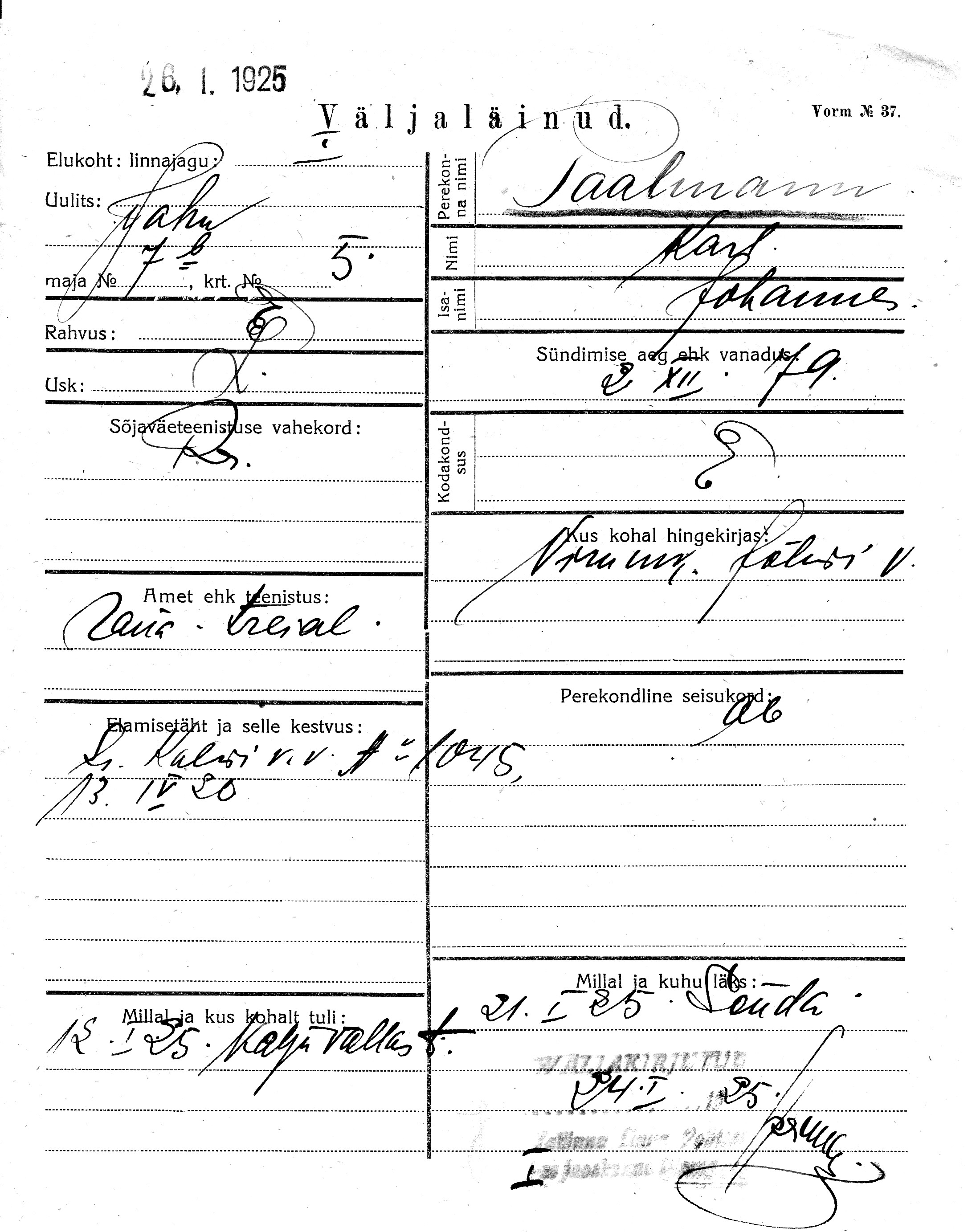 Paalmann, Karl, Johannes