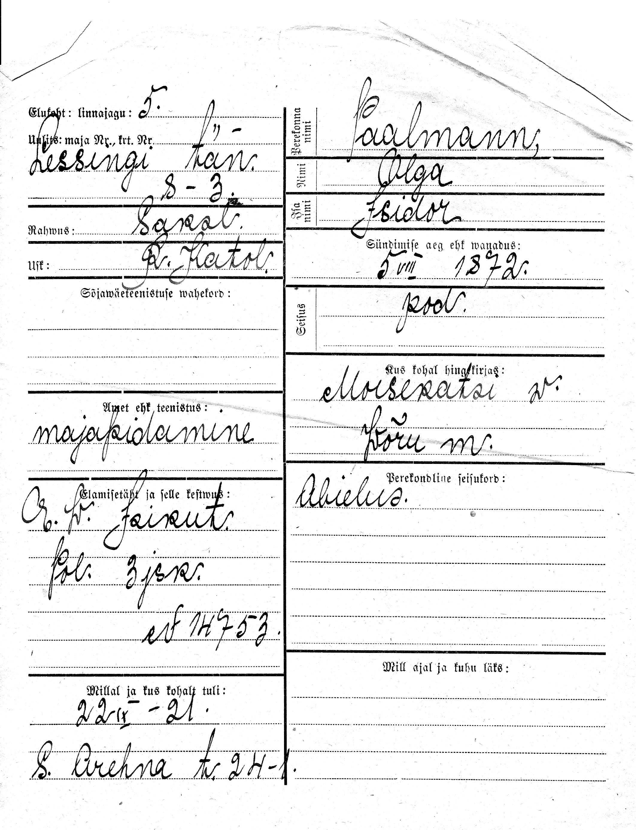 Paalmann, Olga, Isidor