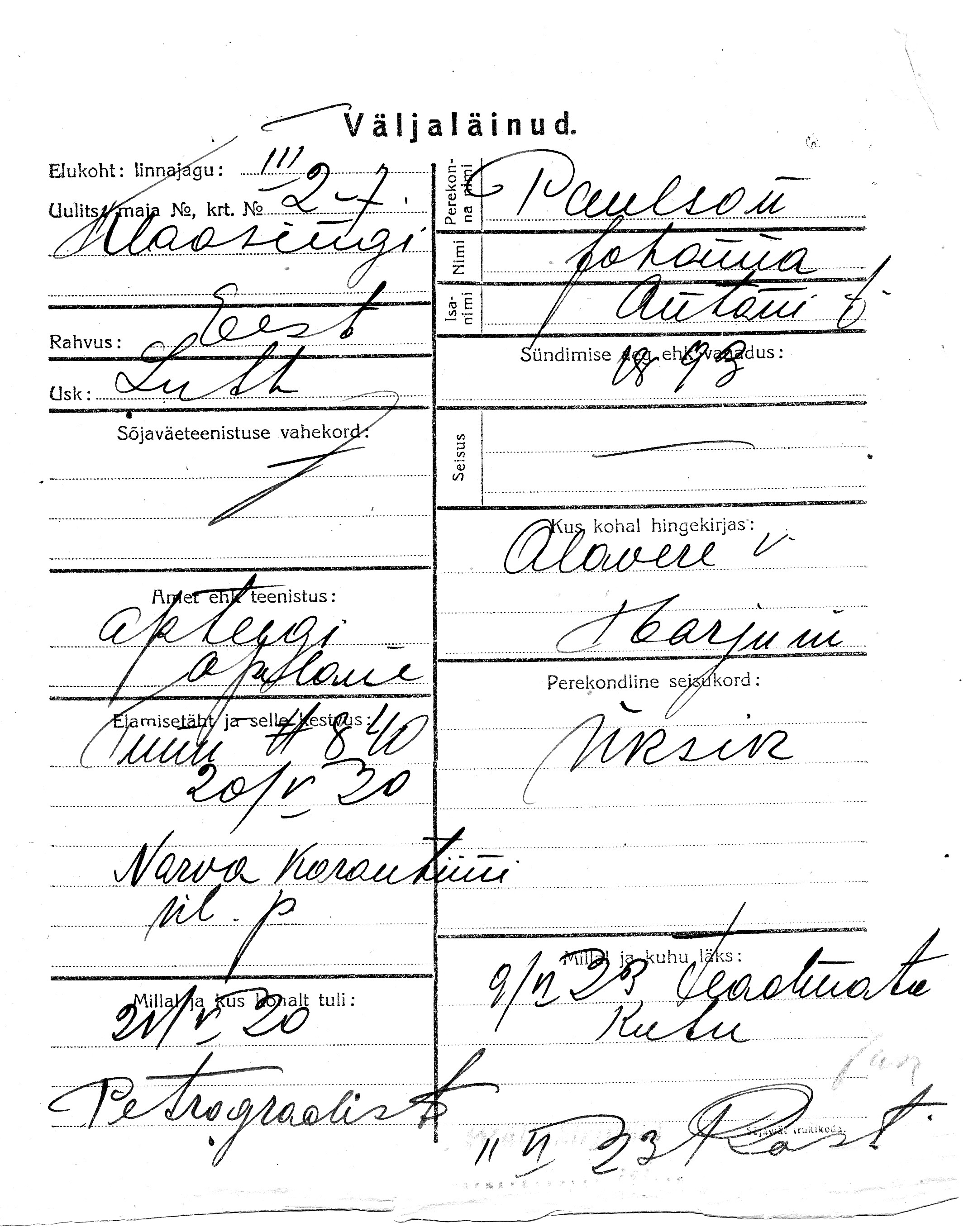 Paulson, Johanna, Anton