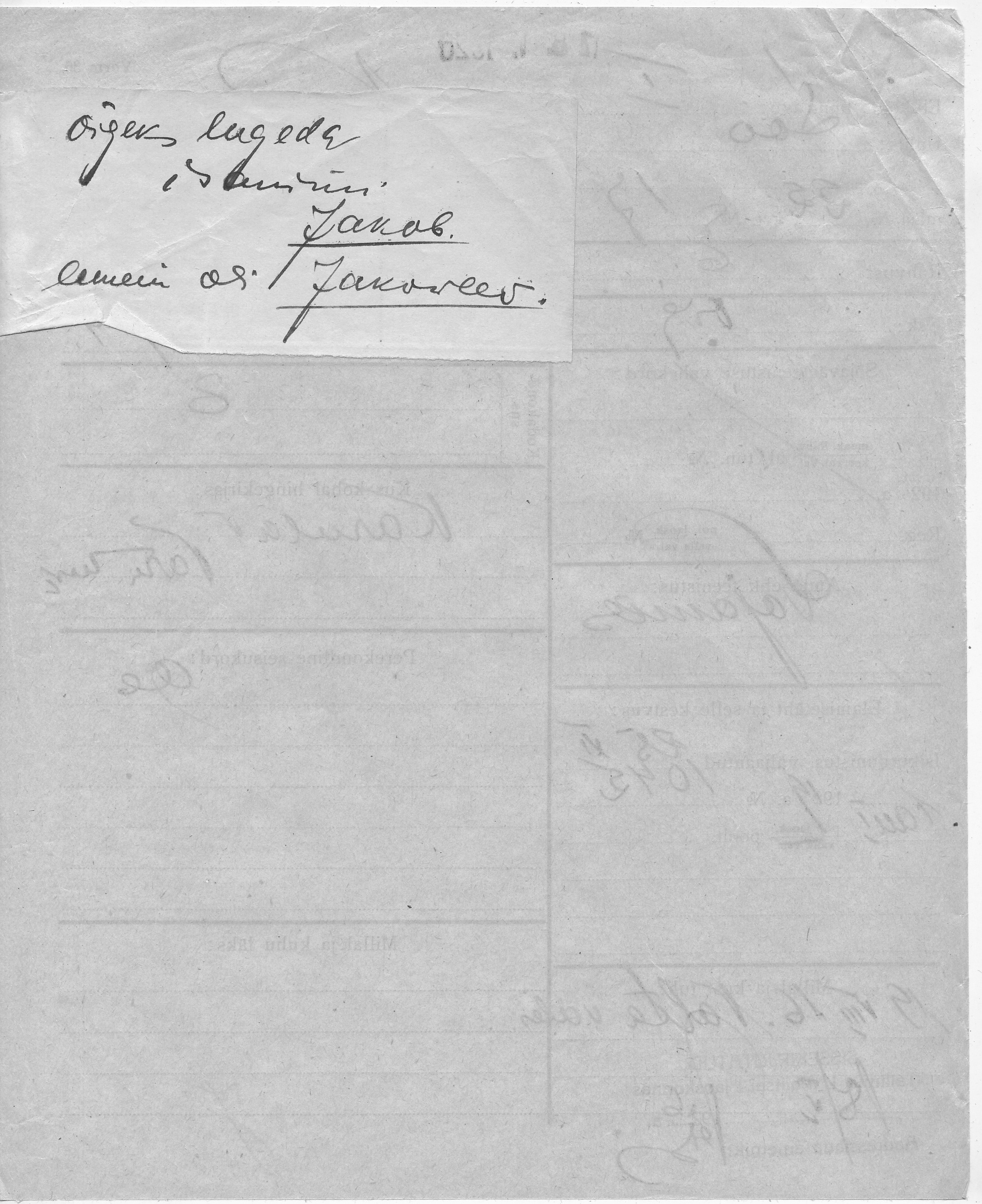 Poola, Johann, Jakob