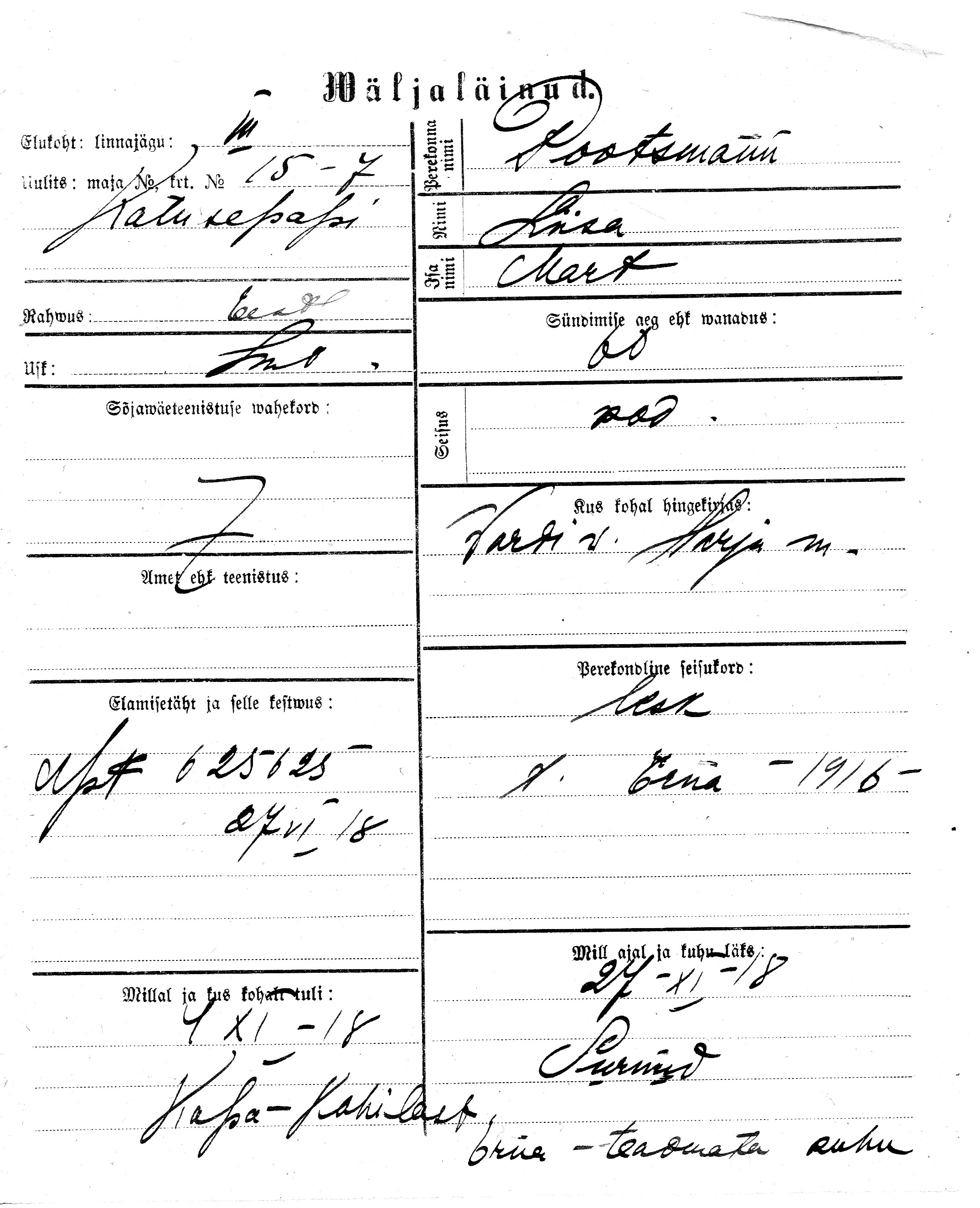 Pootsmann, Liisa, Mart