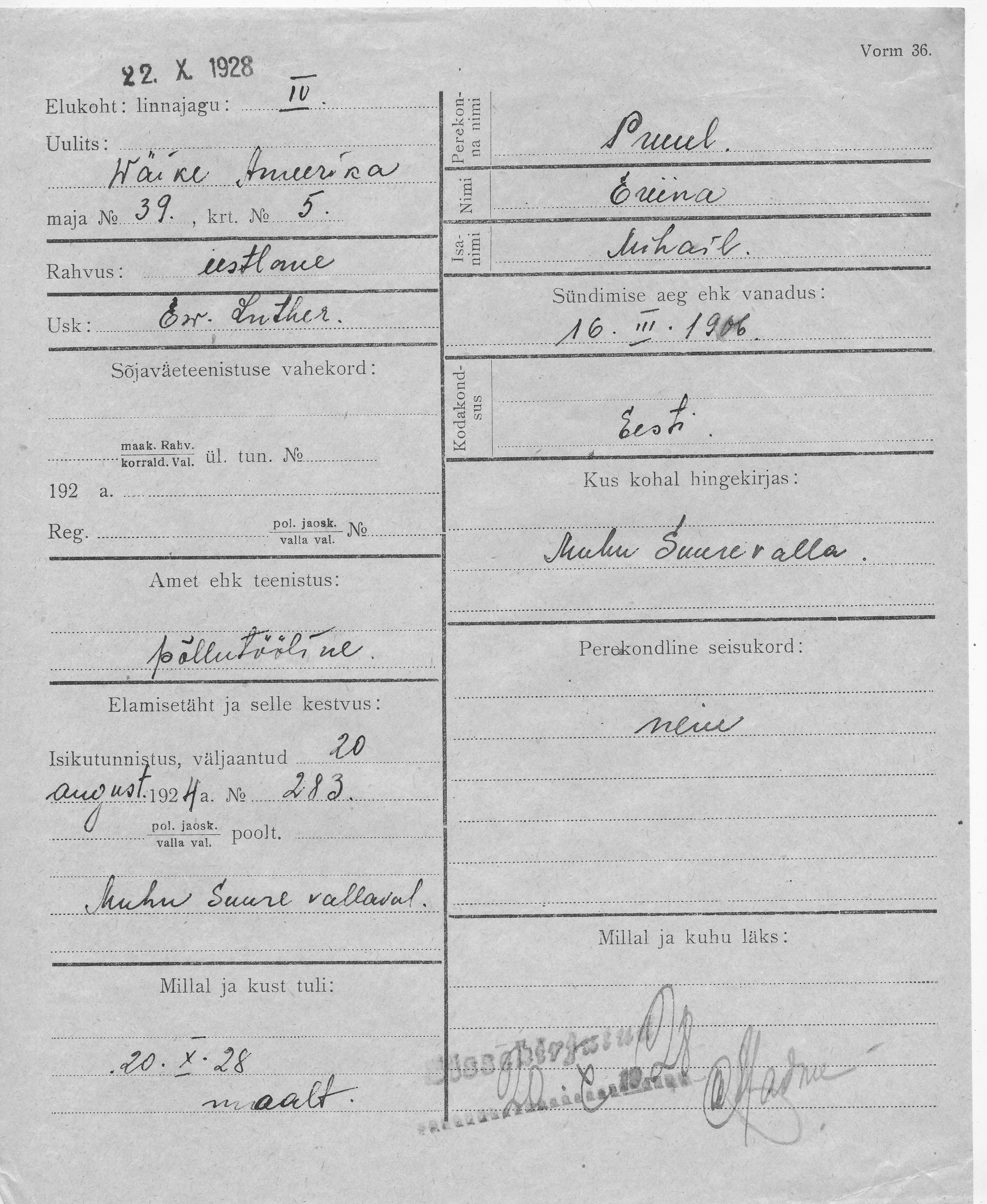 Pruul, Eriina, Mihail