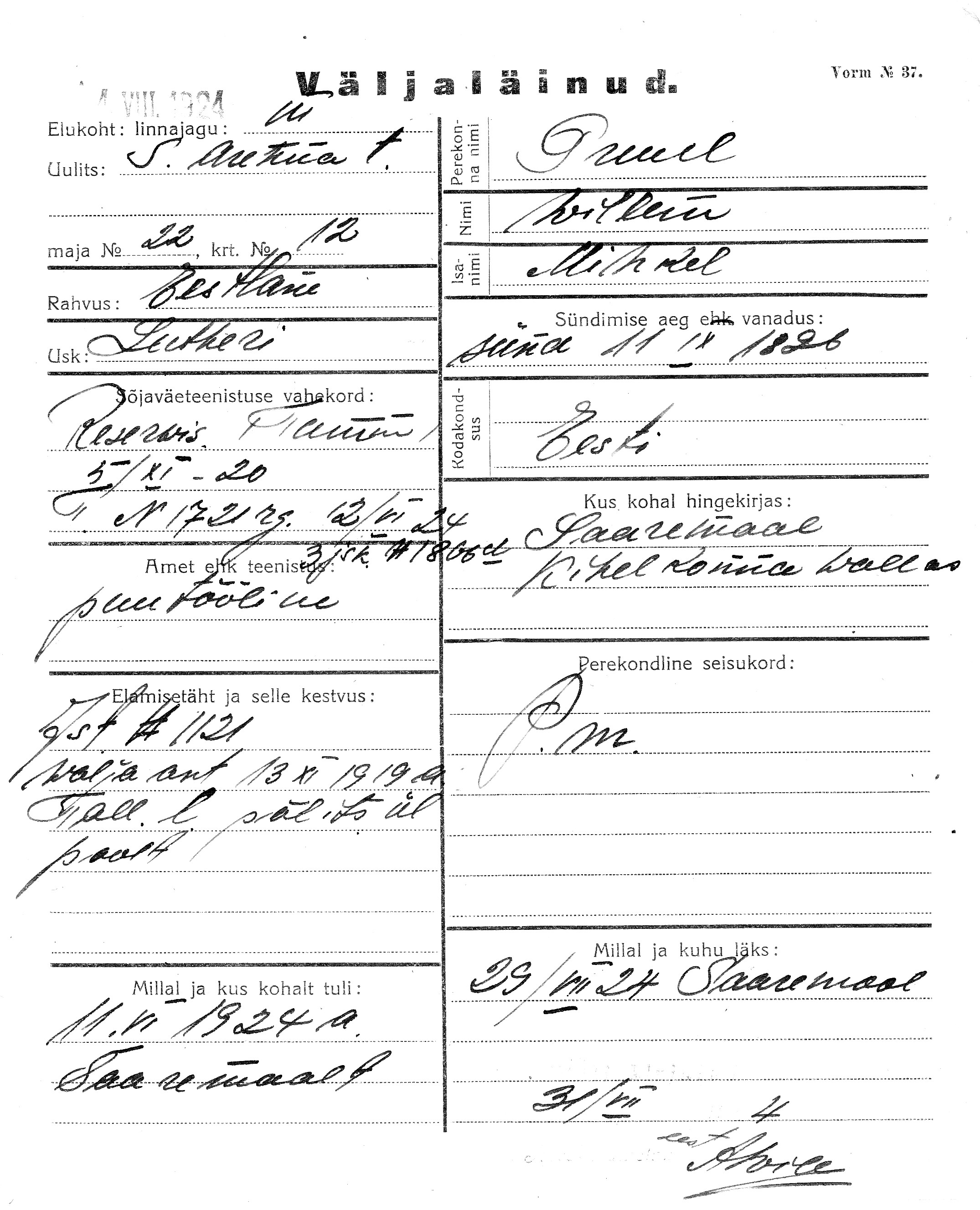 Pruul, Willem, Mihkel