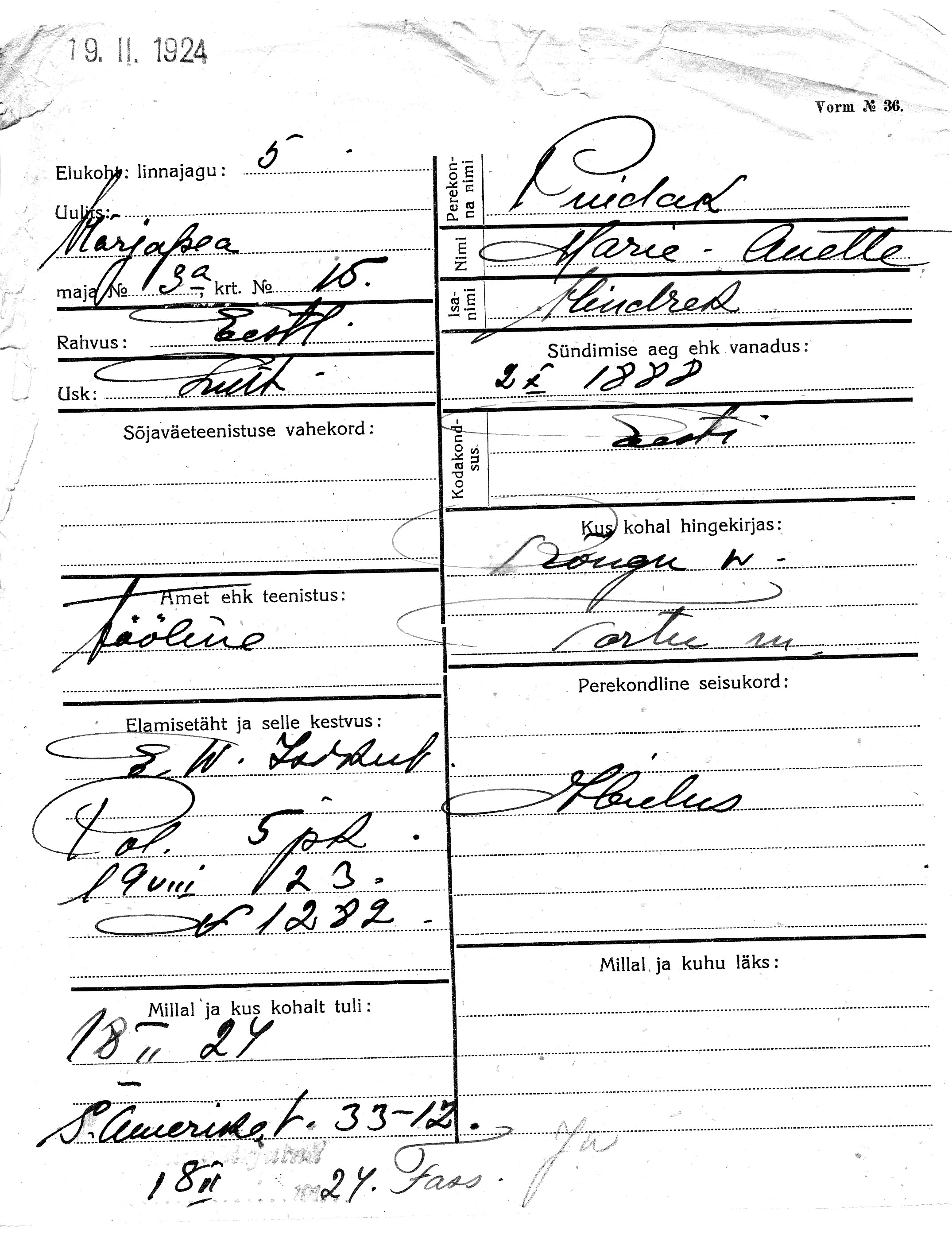 Puidak, Marie-Anette, Hindrek