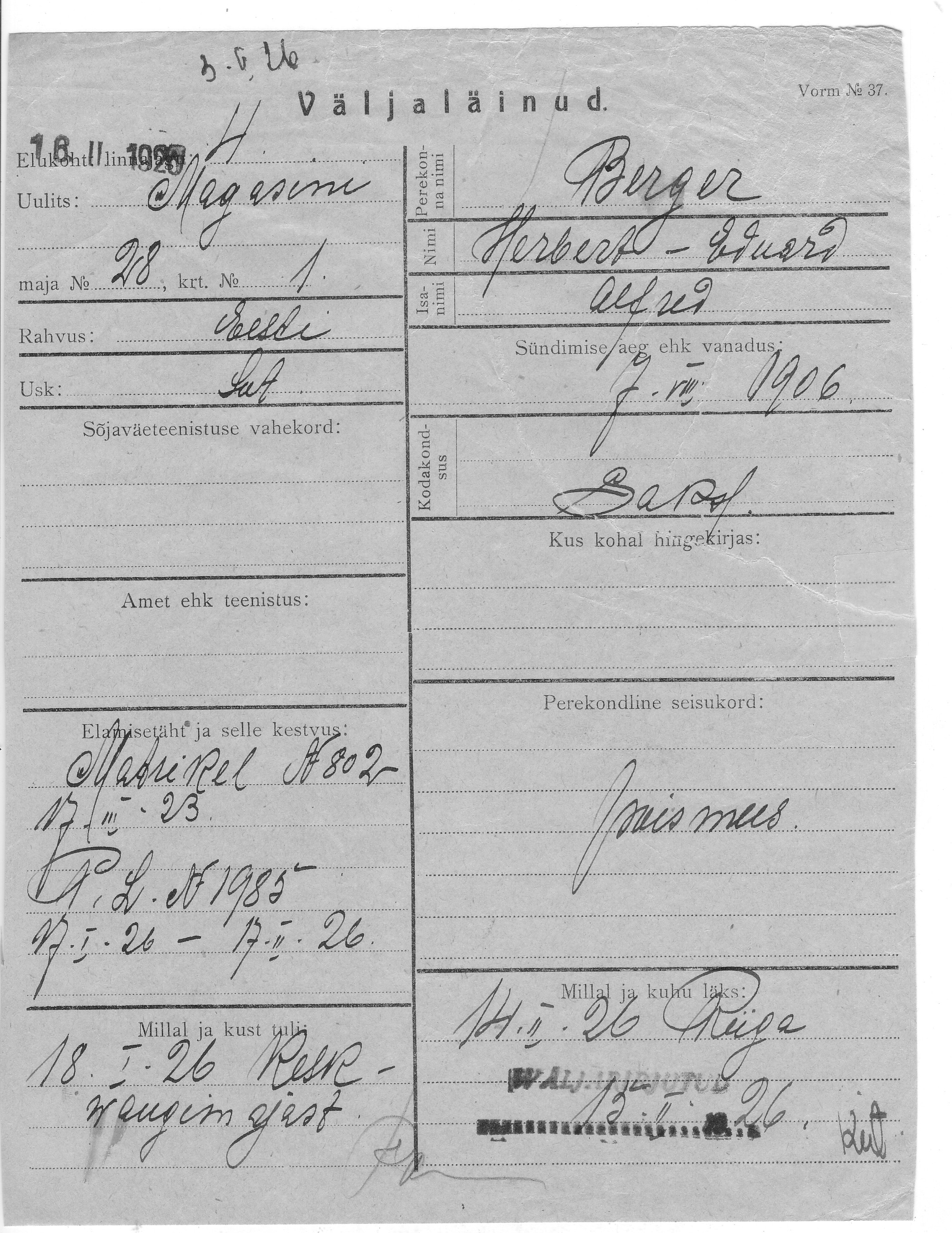 Berger, Herbert, Eduard