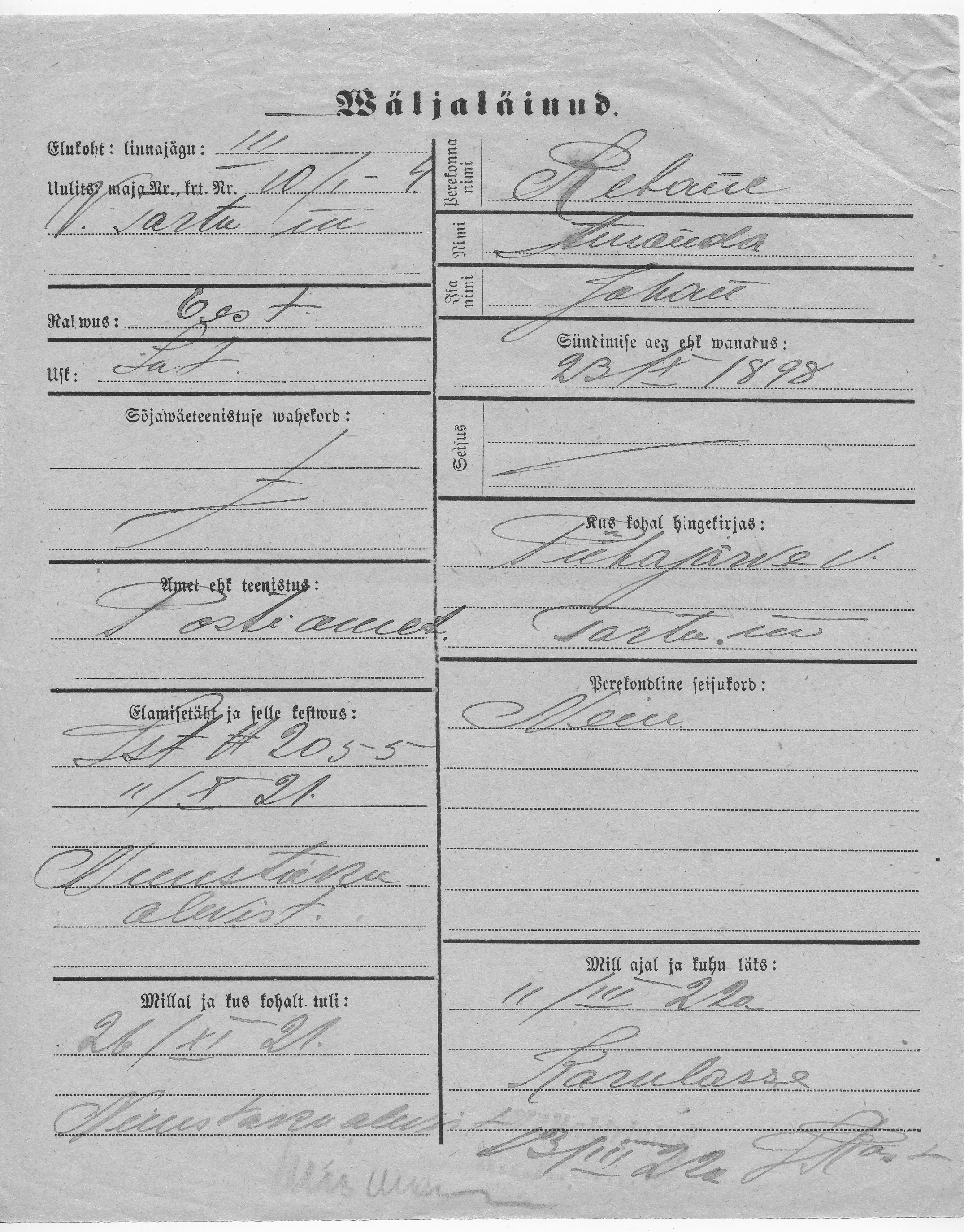 Rebane, Amanda, Johan