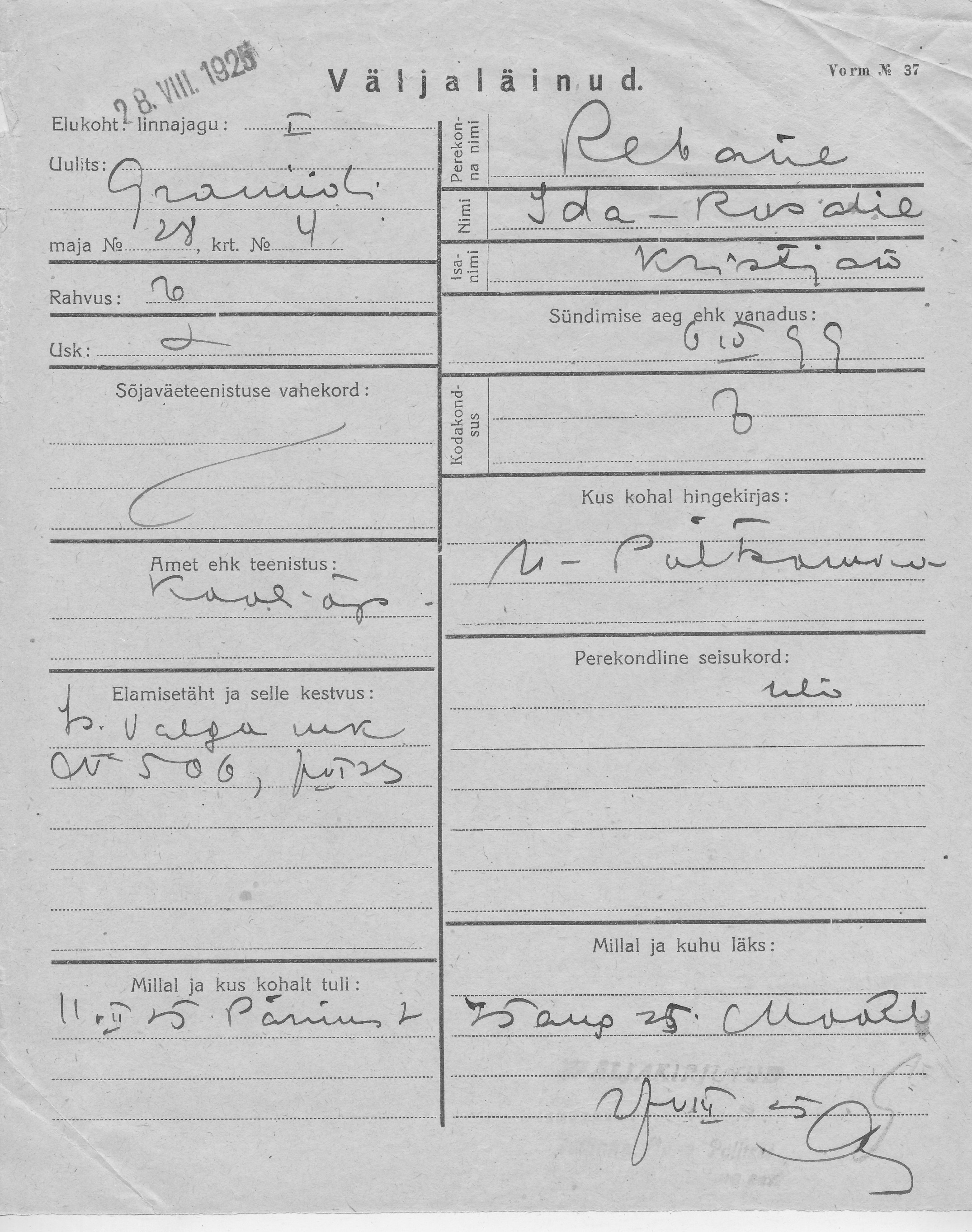 Rebane, Ida-Rosalie, Kristjan