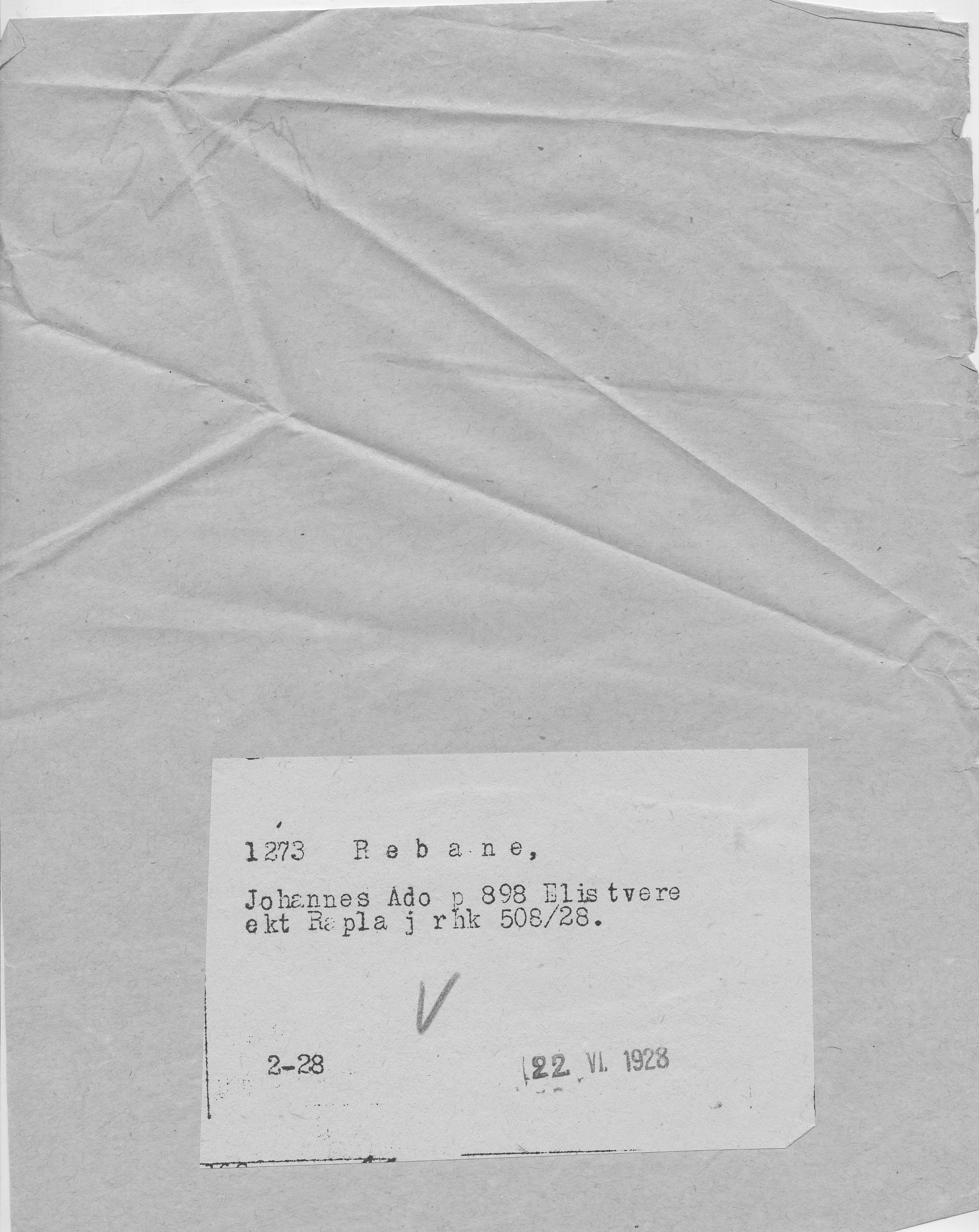 Rebane, Johannes, Ado