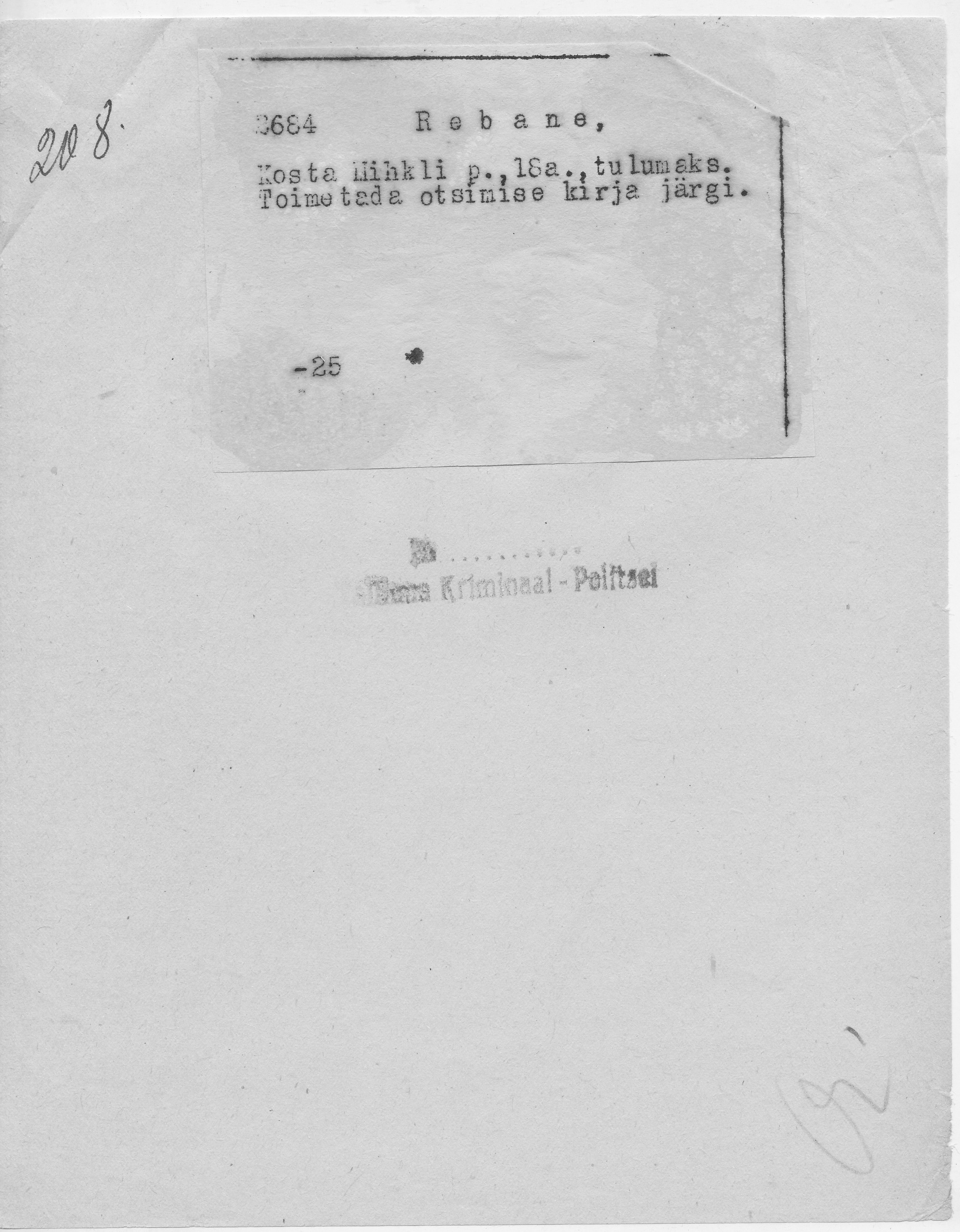 Rebane, Kosta, Mihkel