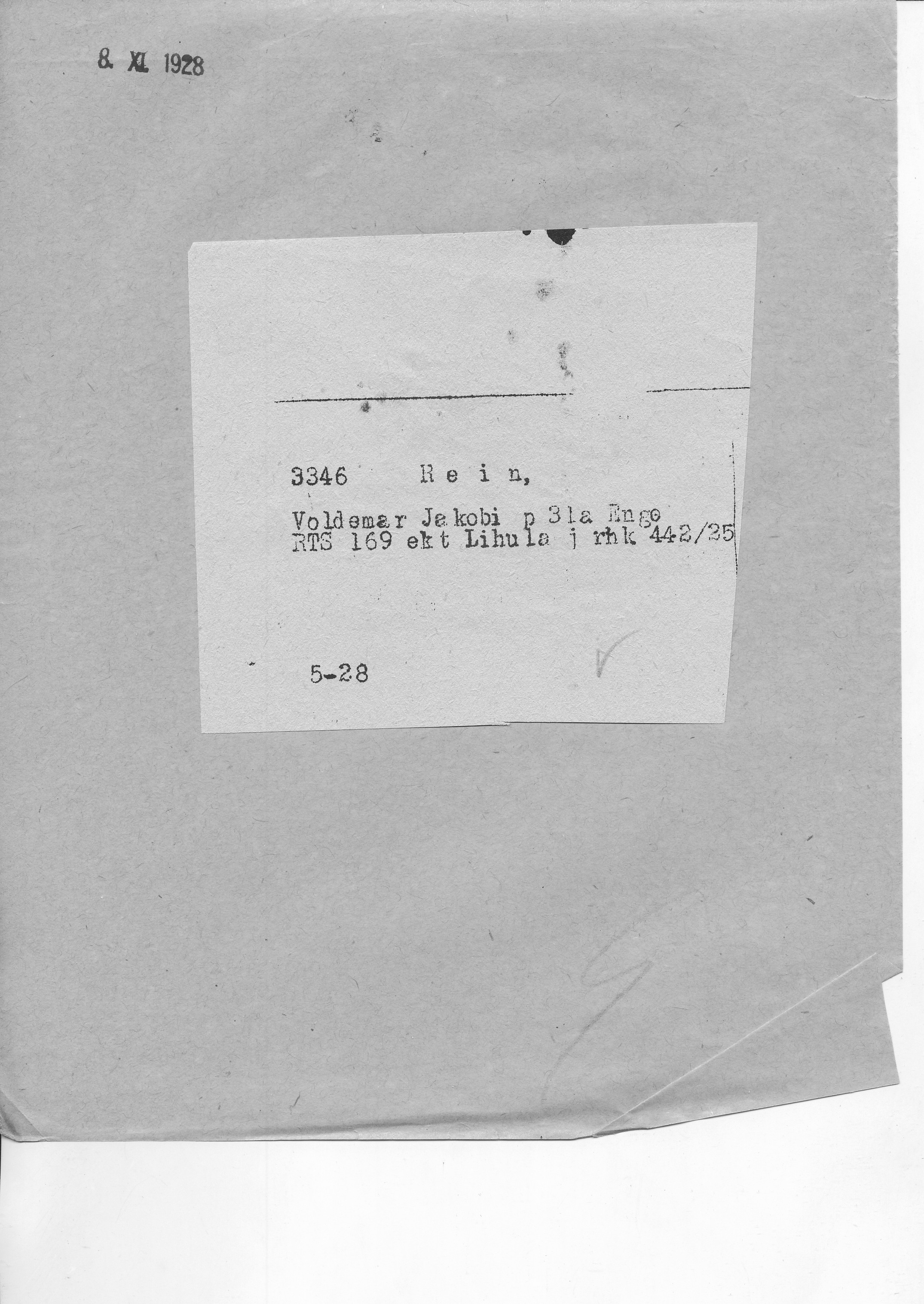 Rein, Voldemar, Jakob