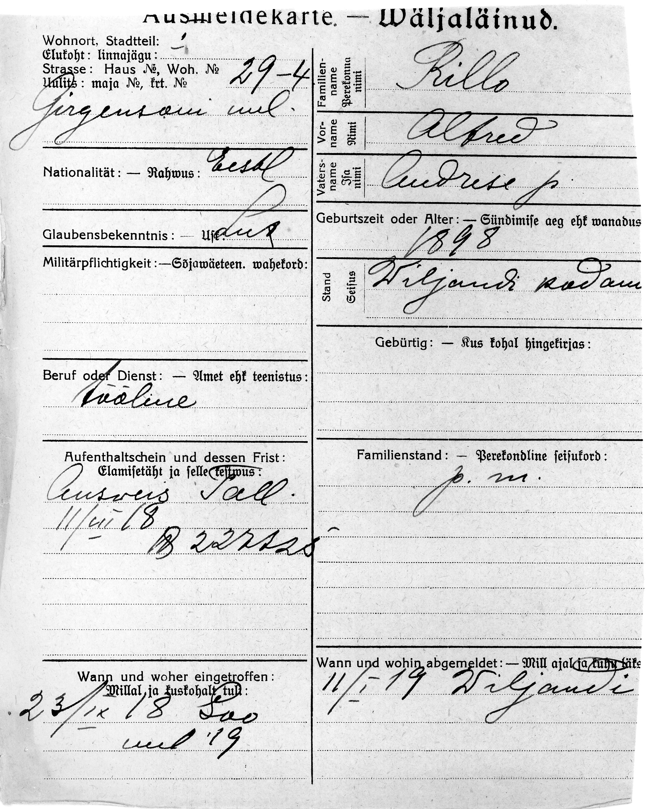 Rillo, Alfred, Andres