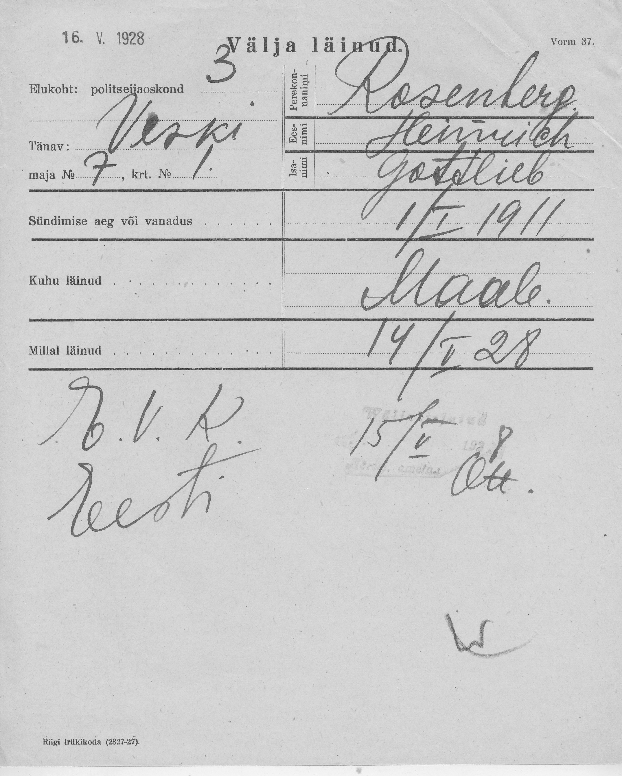 Rosenberg, Heinrich, Gottlieb