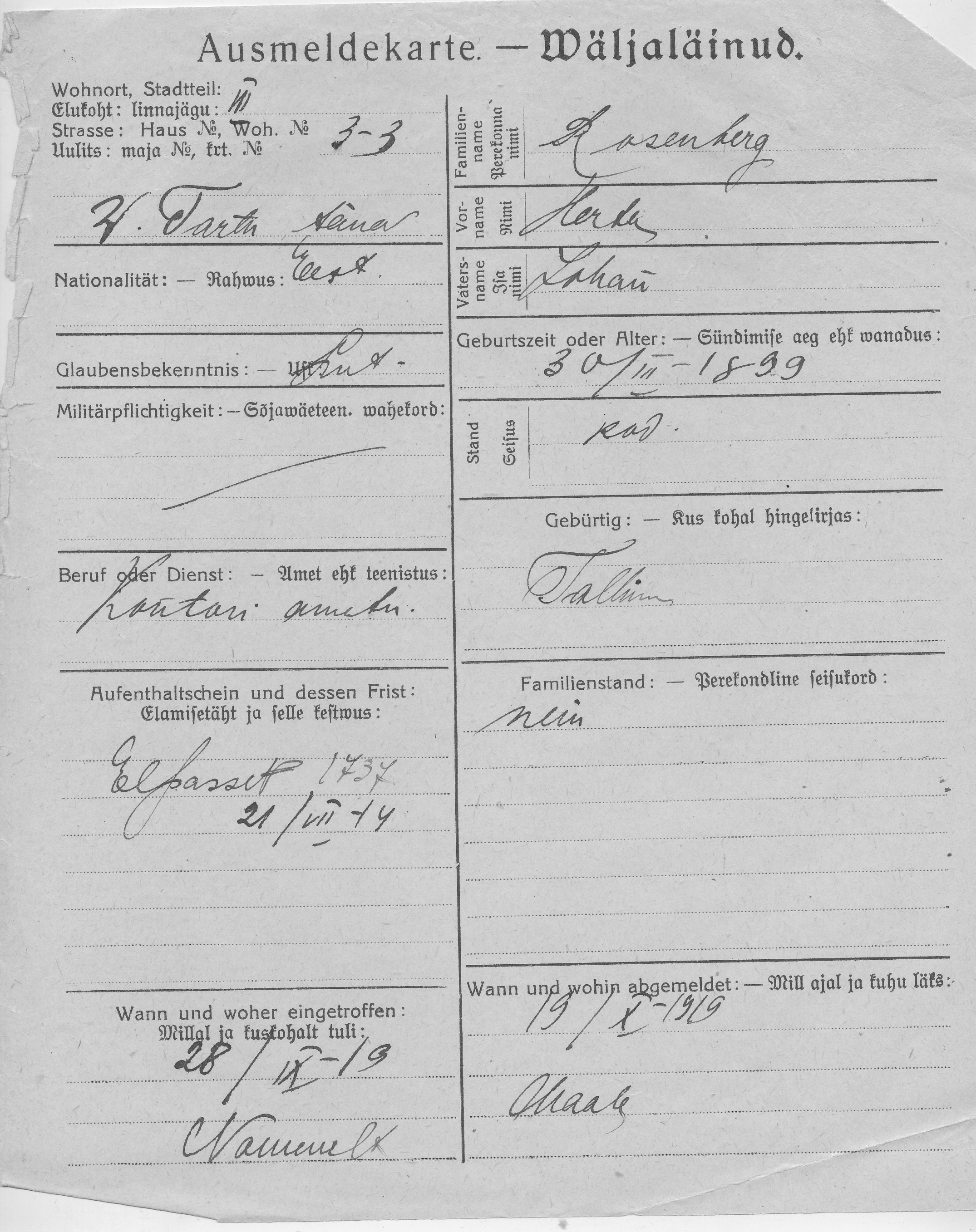 Rosenberg, Herta, Johan