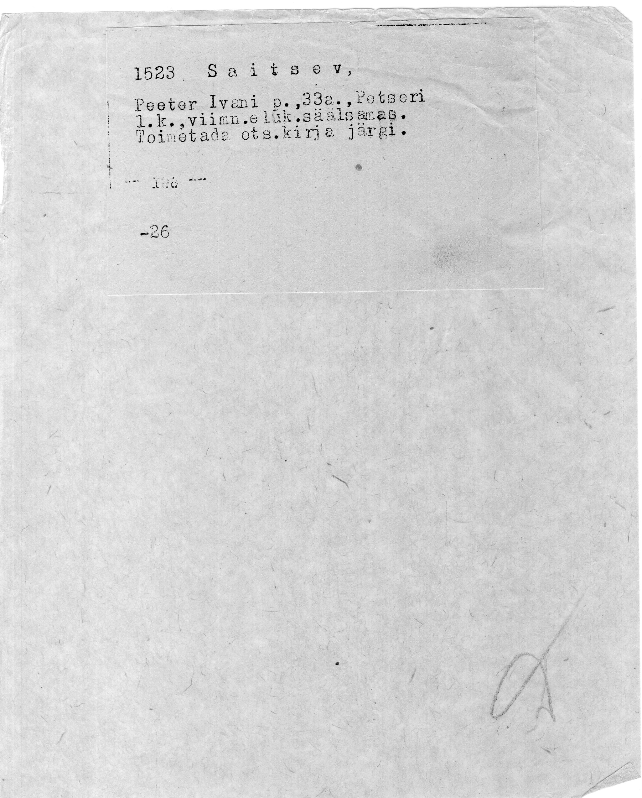 Saitsev, Peeter, Ivan