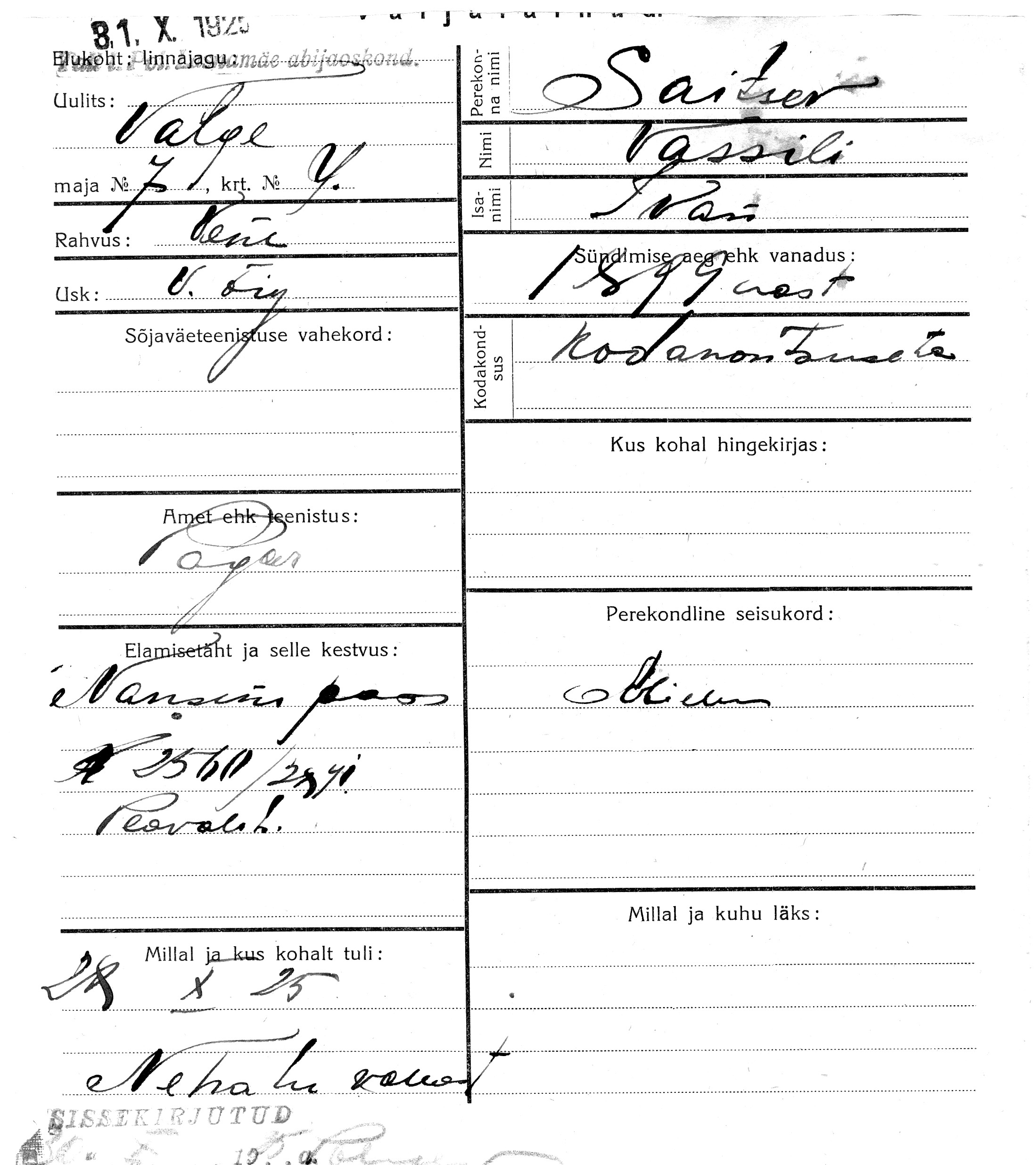 Saitsev, Vassili, Ivan