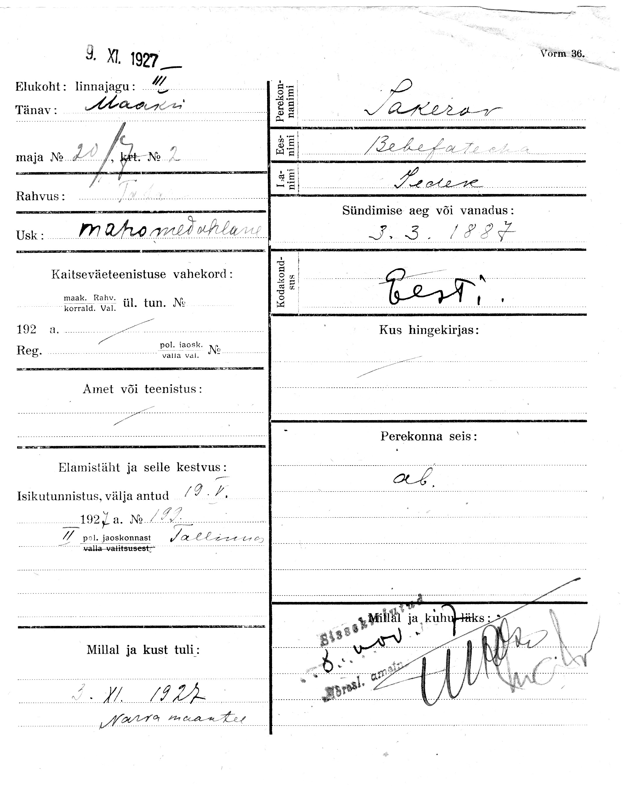 Sakerov, Bebefatecha, Jedek