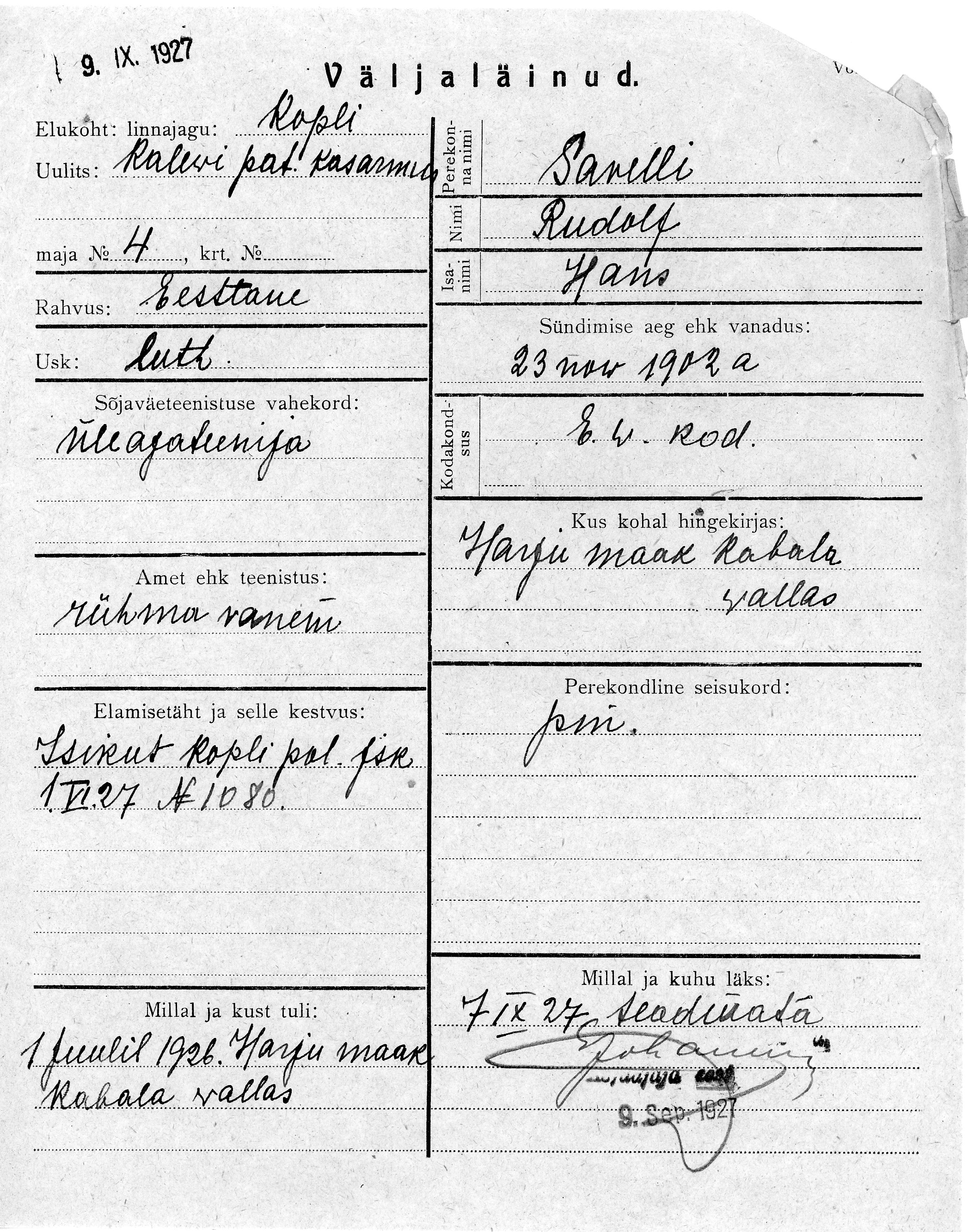 Savelli, Rudolf, Hans