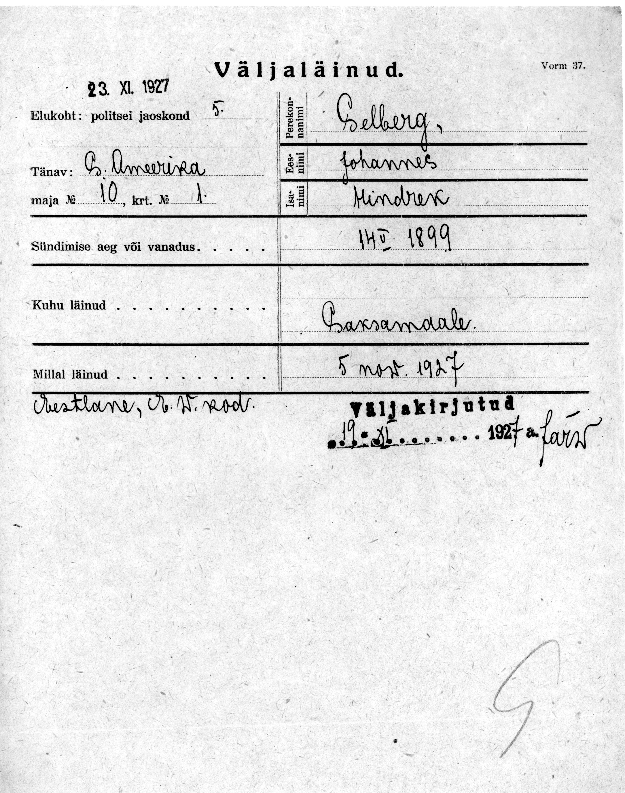 Selberg, Johannes, Hindrek