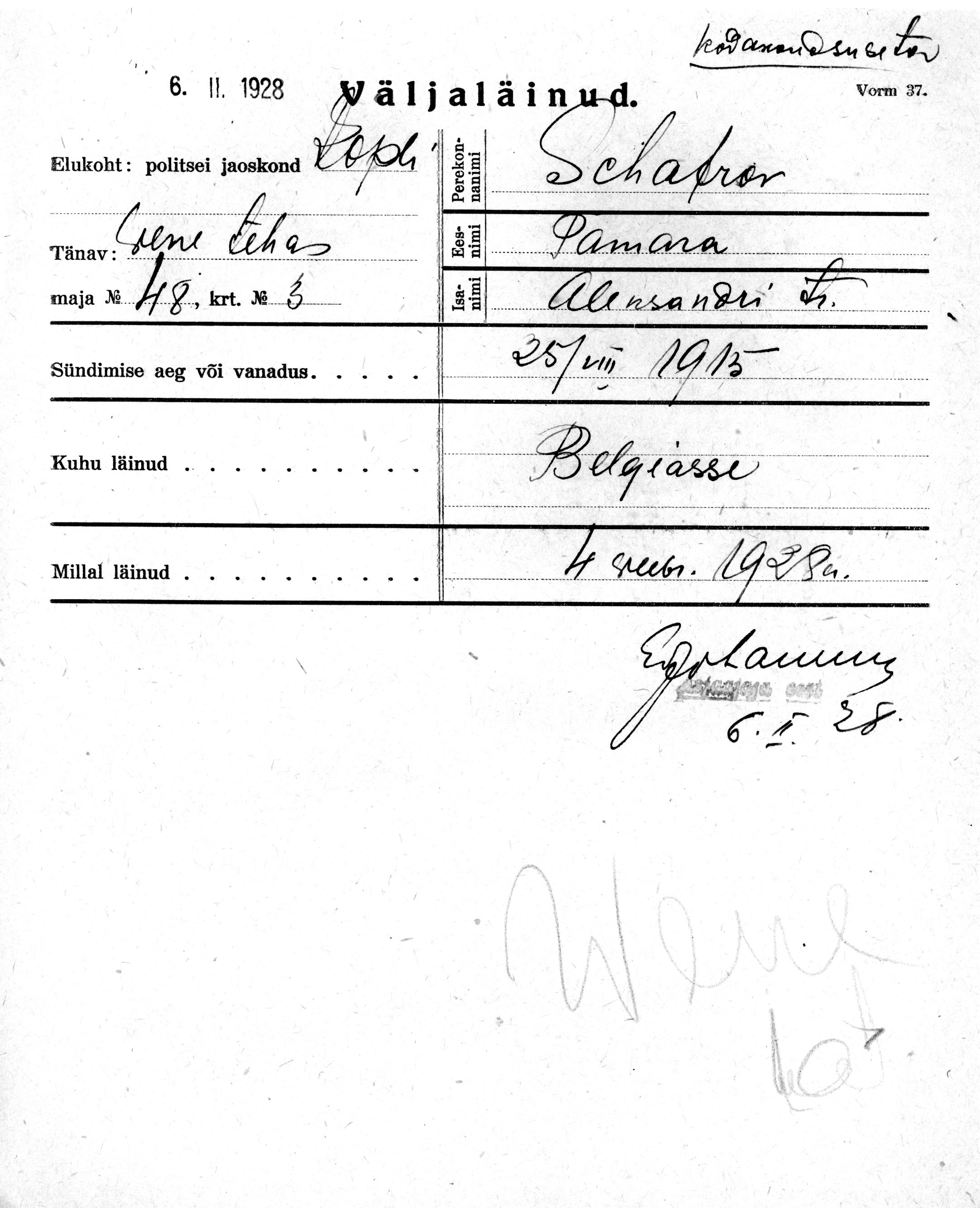 Schafrov, Tamara, Aleksander