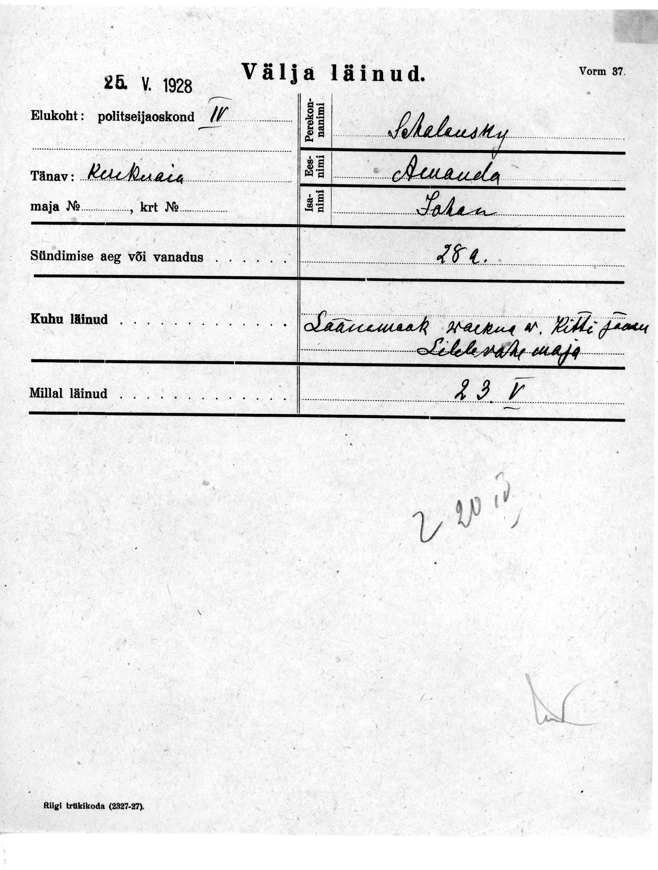 Schalansky, Amanda, Johan