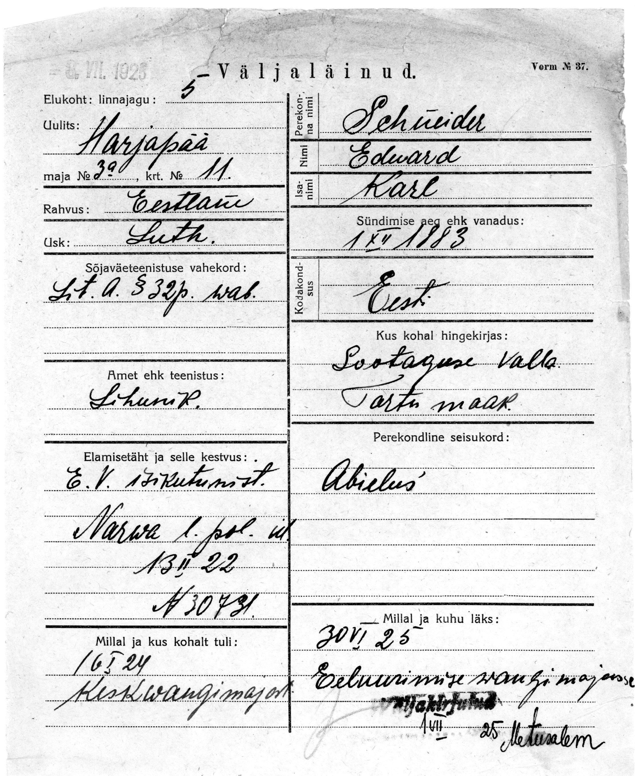 Schneider, Eduard, Karl