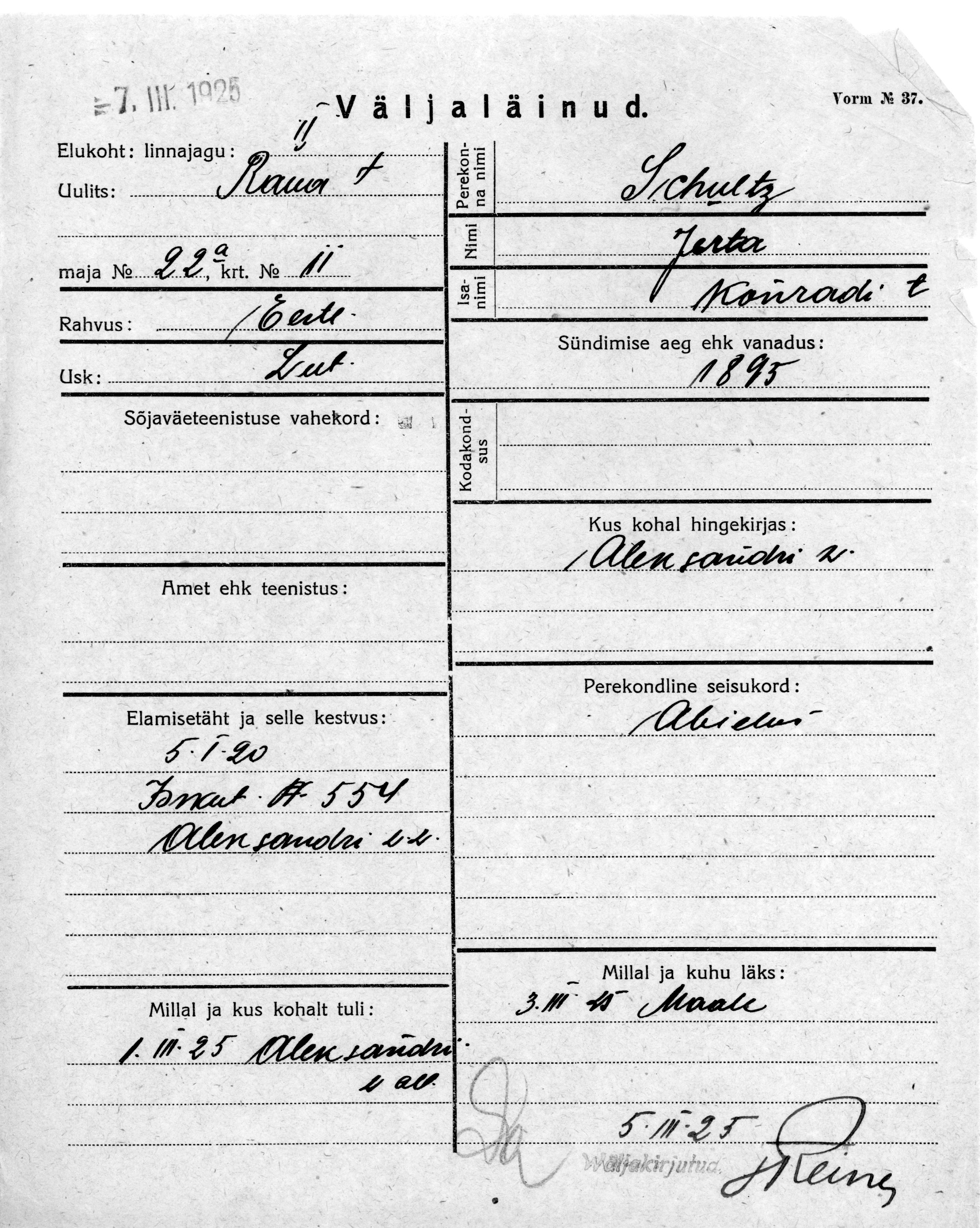 Schultz, Gerta, Konrad