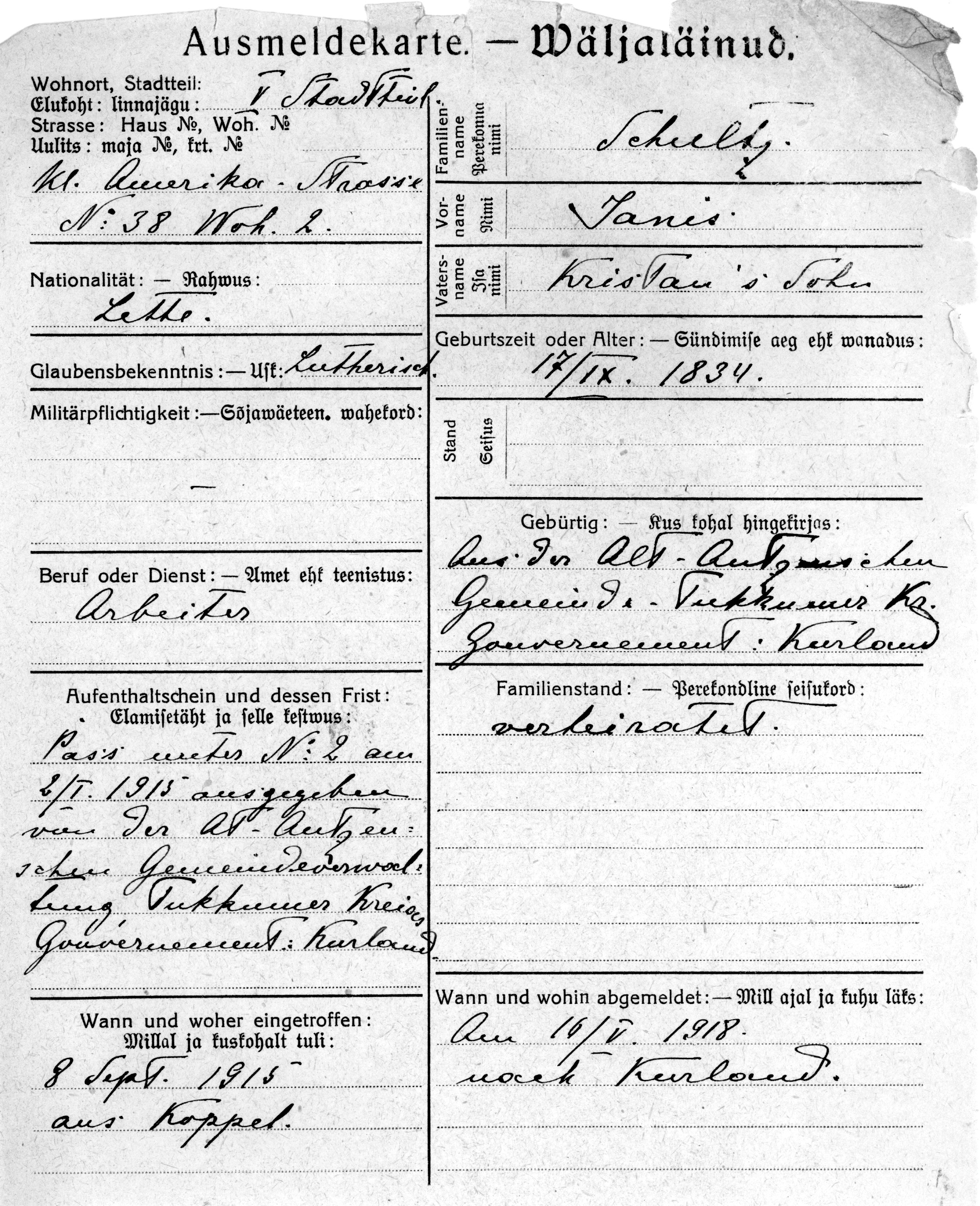 Schultz, Janis, Kristjan