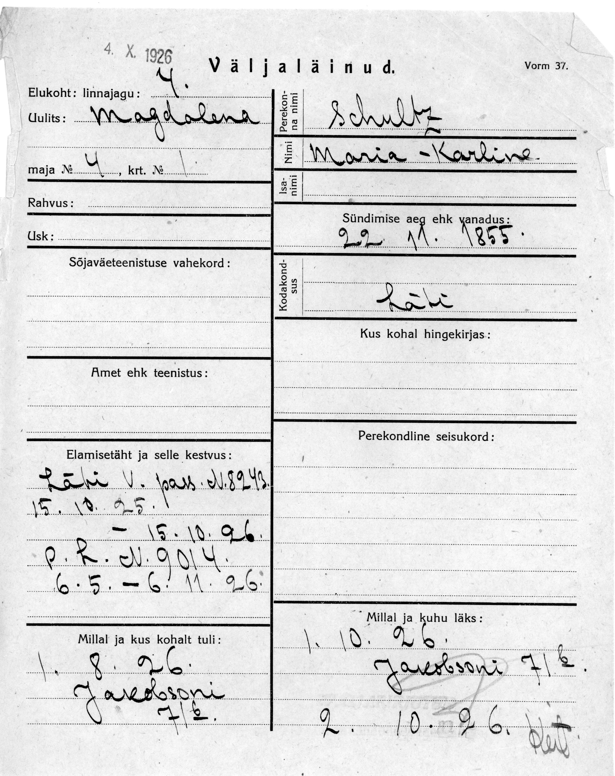 Schultz, Maria-Karline